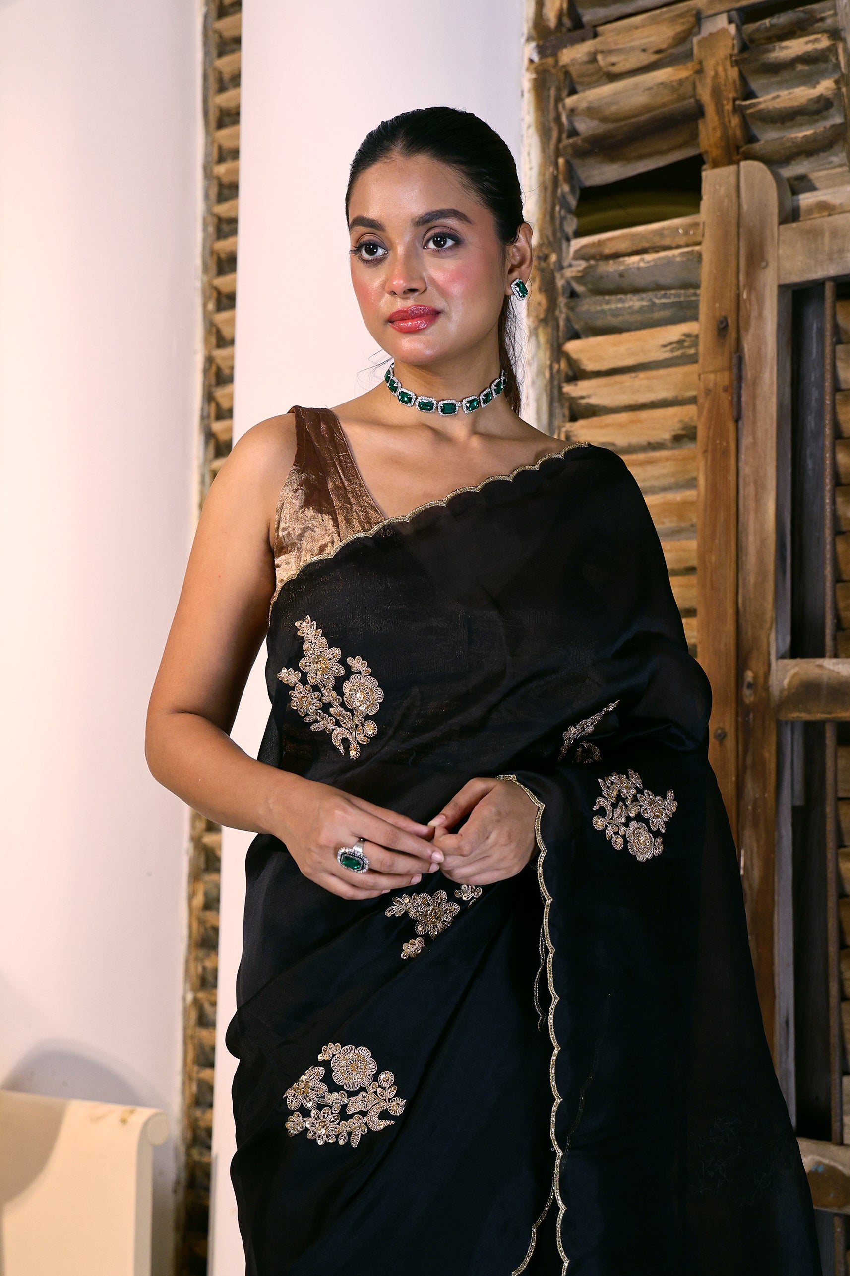 Organza Zardosi Work