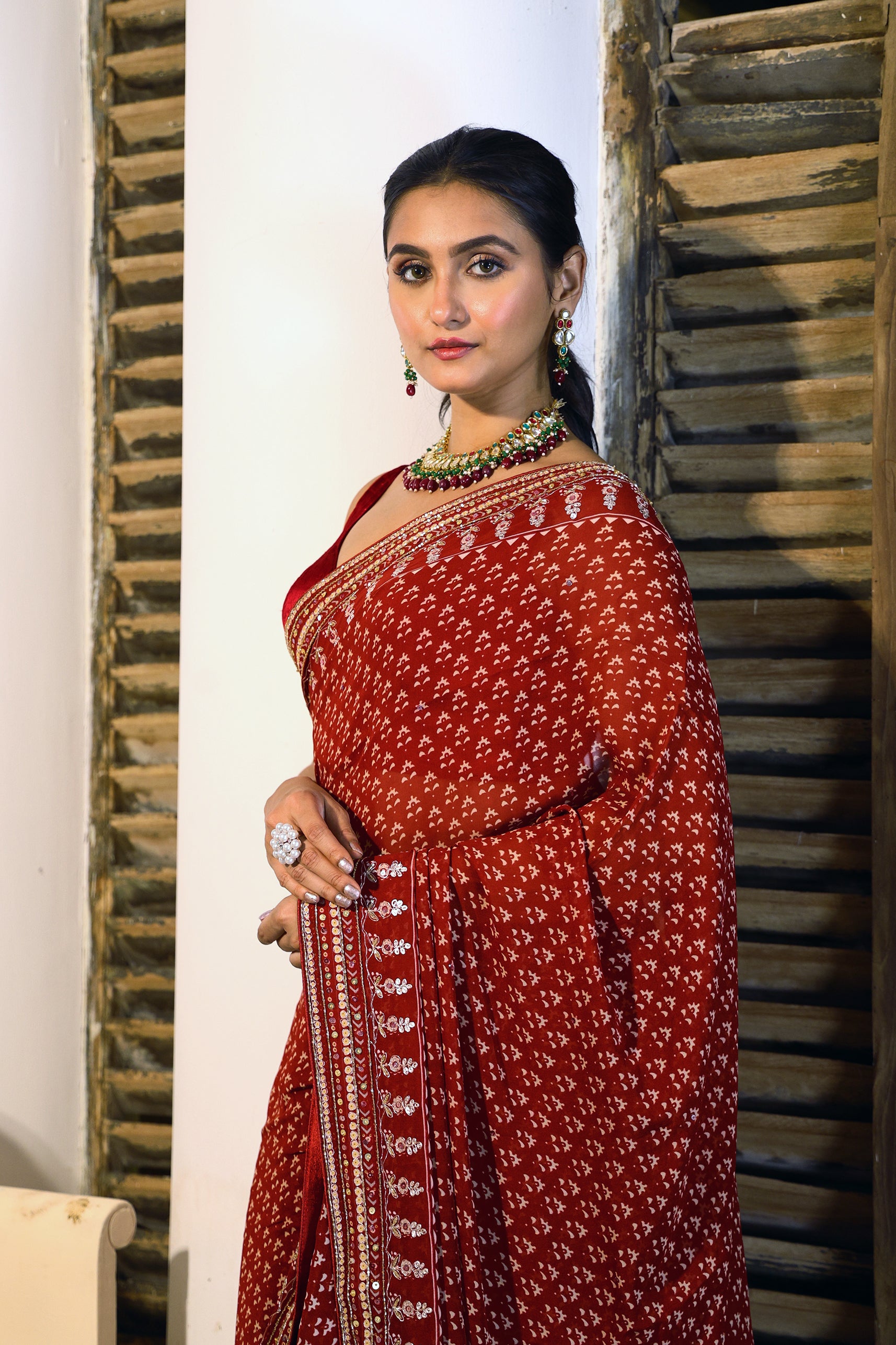 Chiffon Block Print
