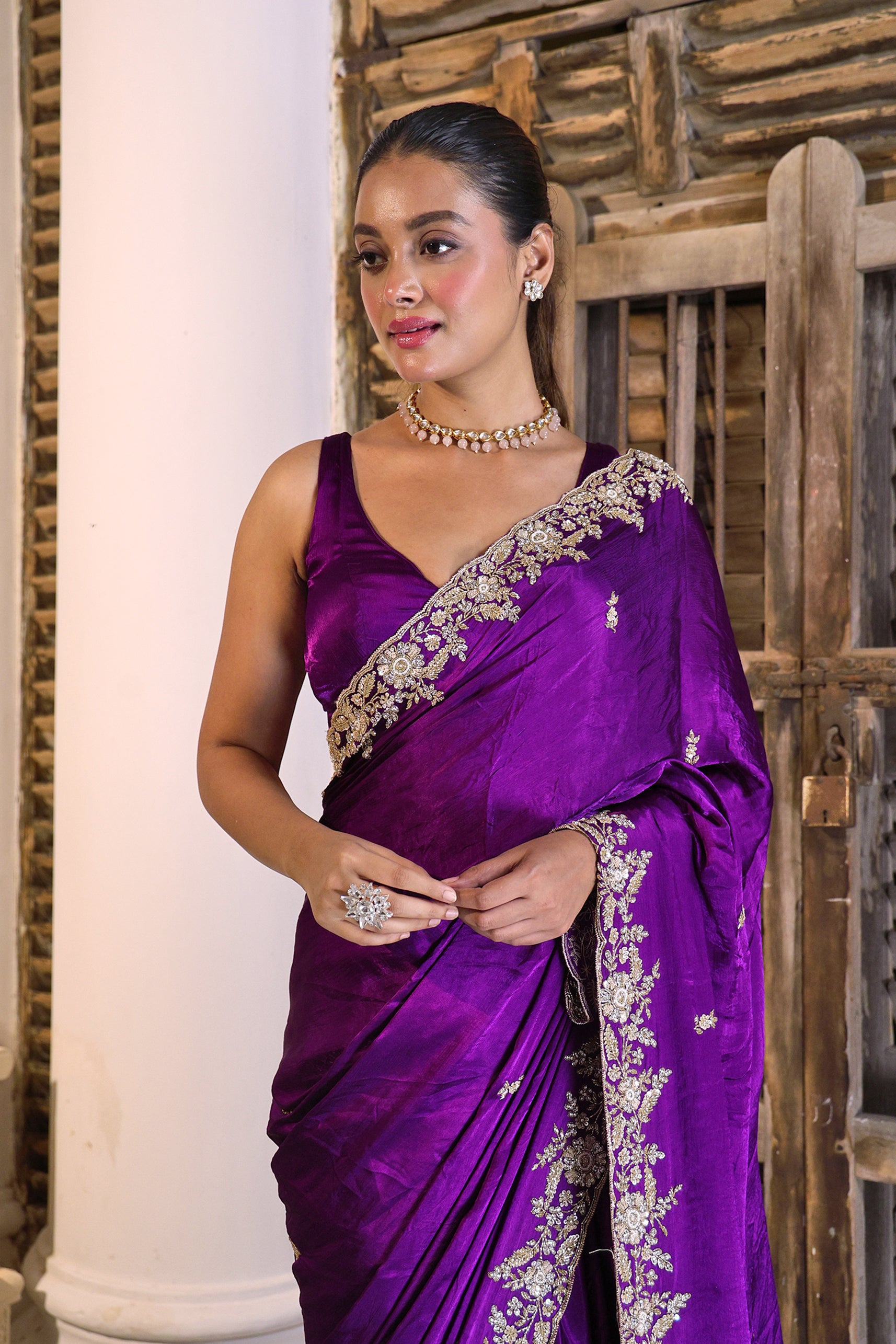 Satin Zardosi Work