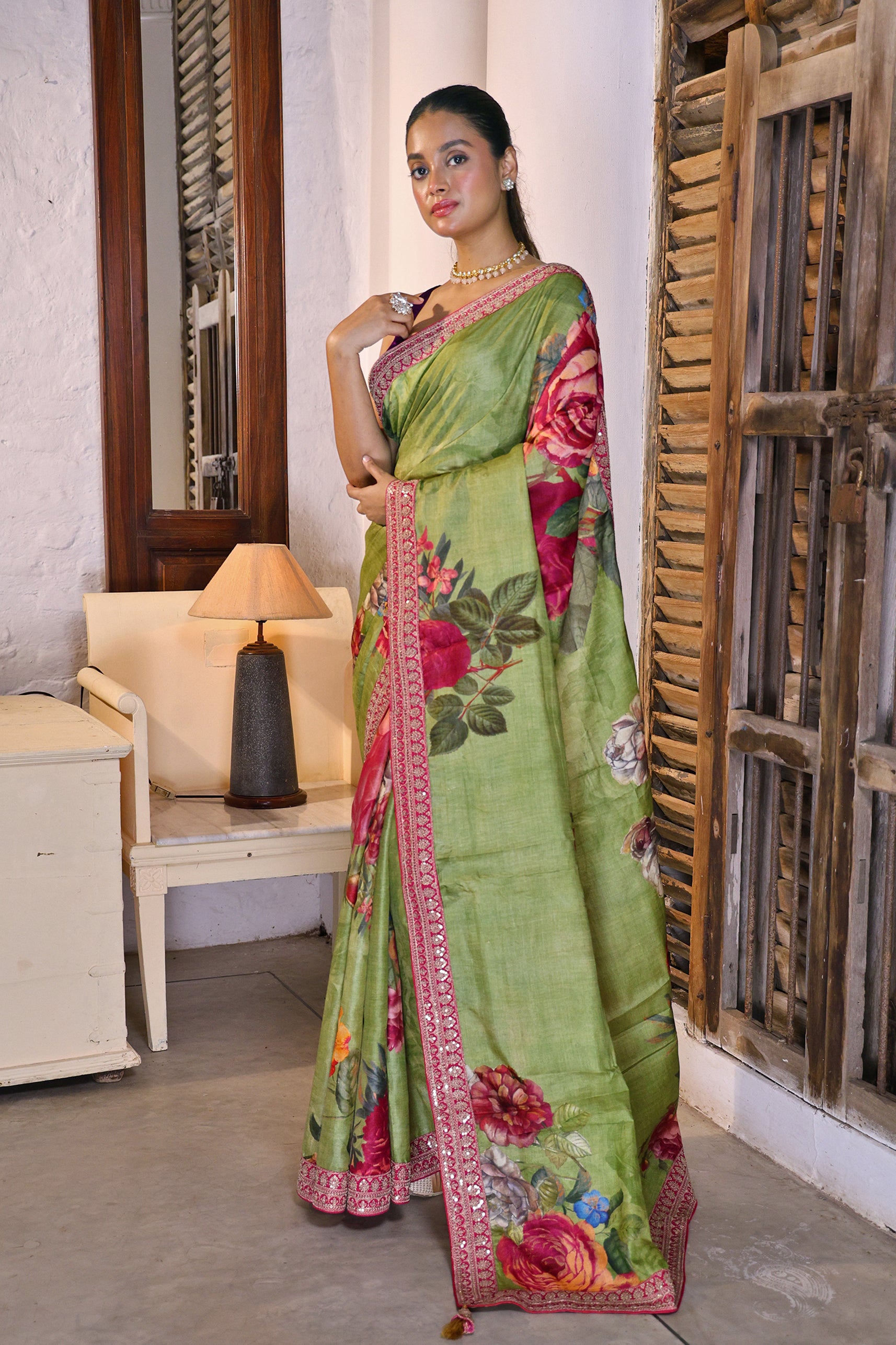 Tussar Digital Print