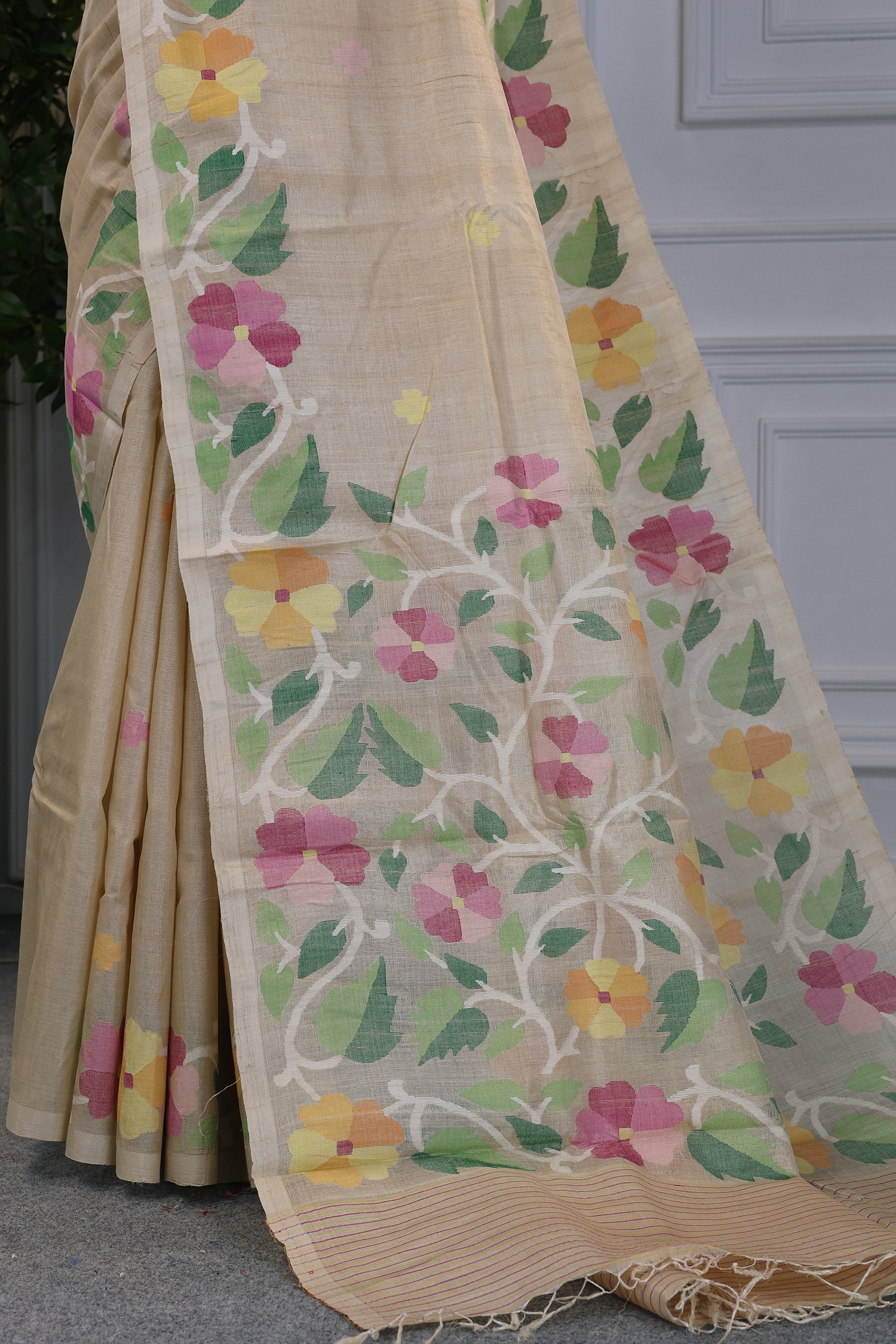 Tussar Jamdani