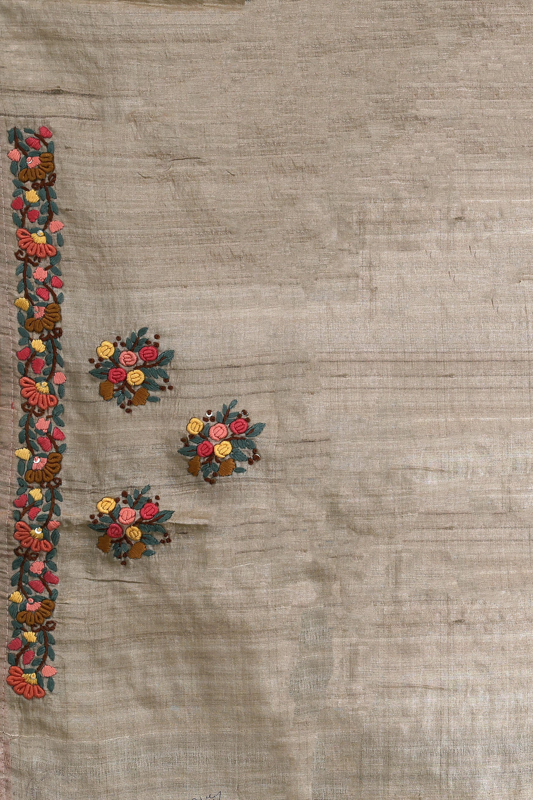 Tussar Hand Boolean Stitch