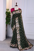 Semi Tussar Embroidery