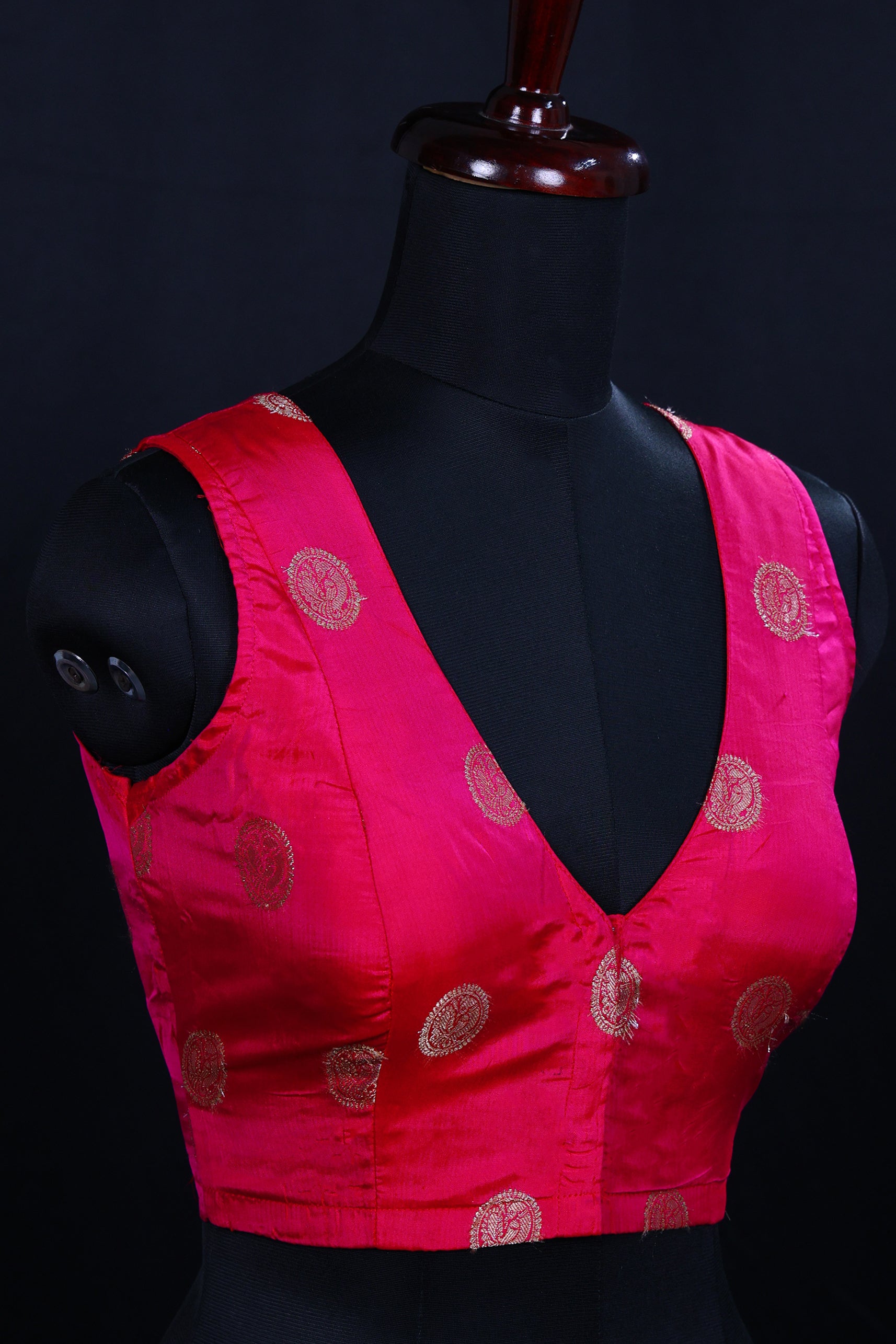 Kanjivaram Silk Sleeveless Blouse