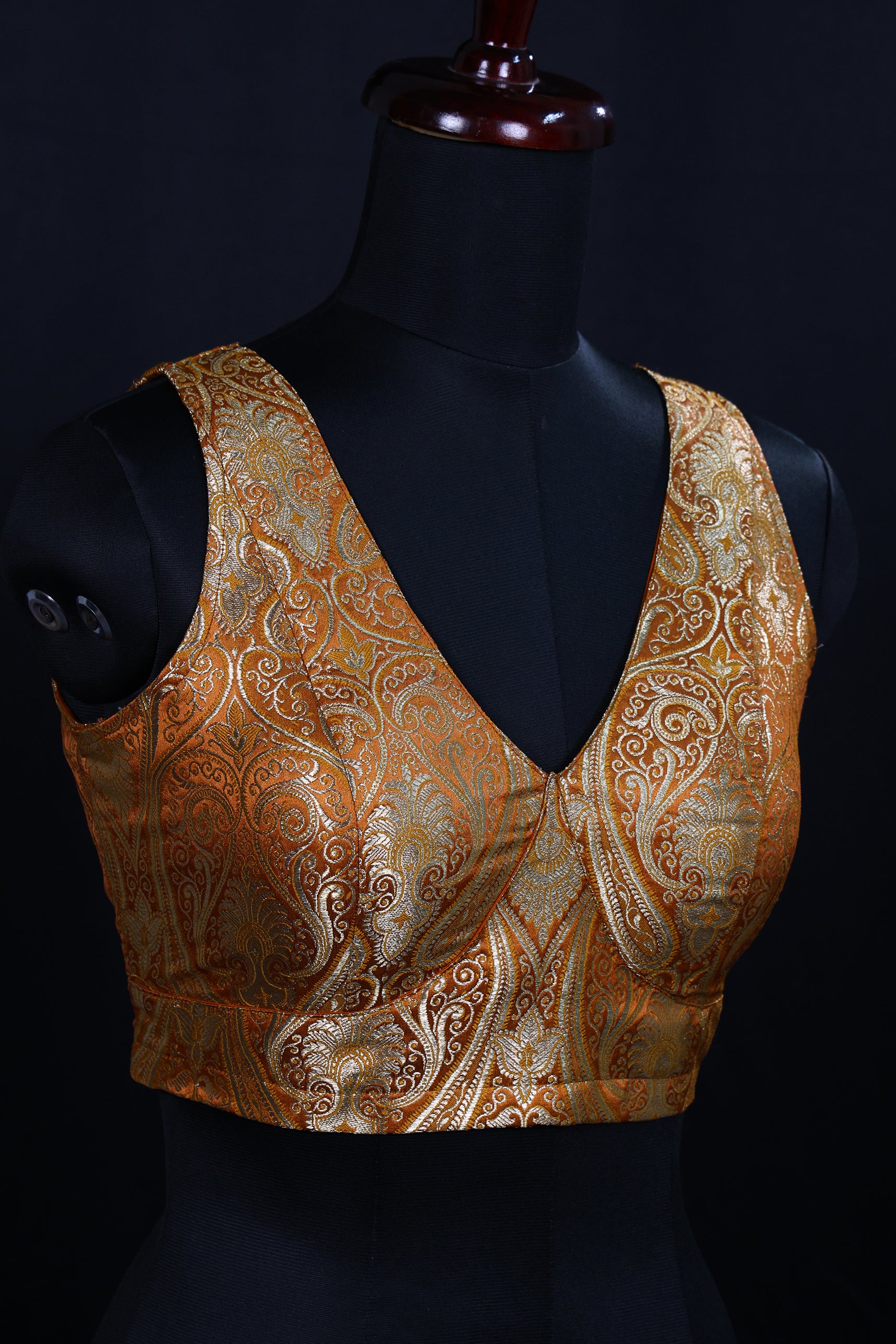 Katan Silk Brocade Blouse