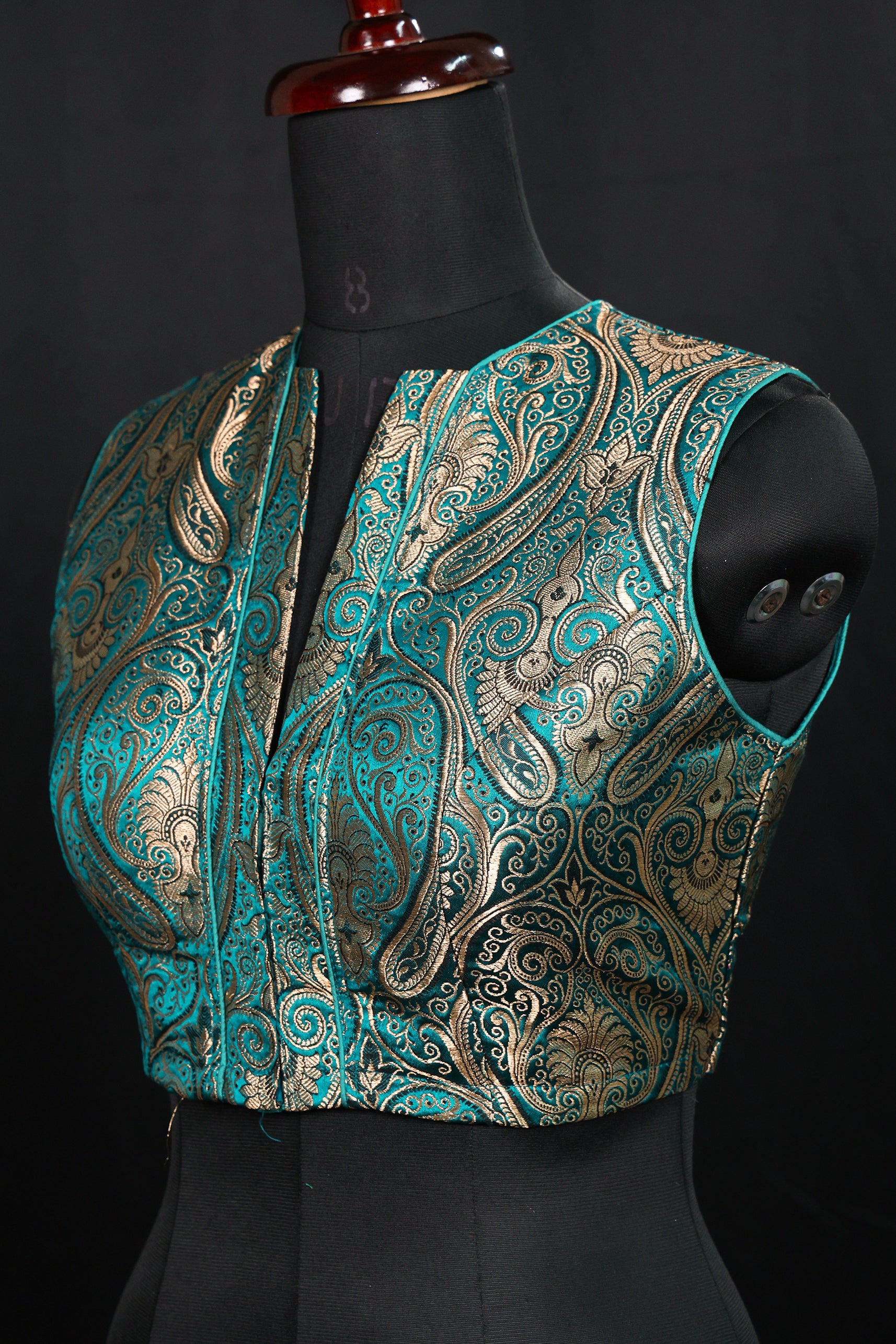 Katan Silk Brocade Blouse