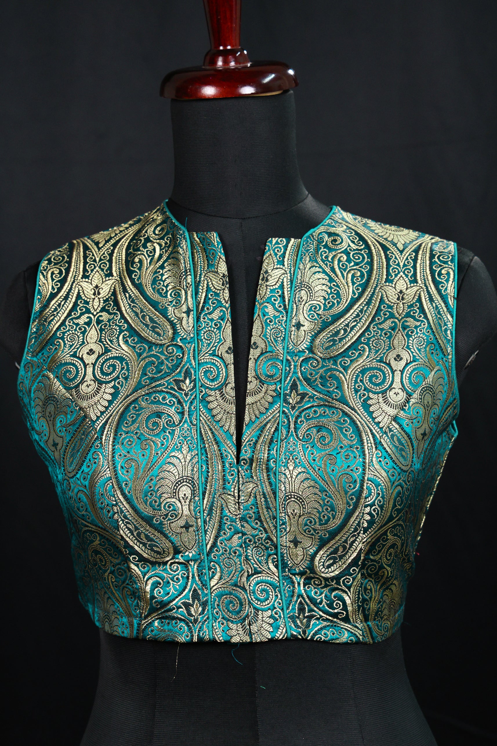 Katan Silk Brocade Blouse