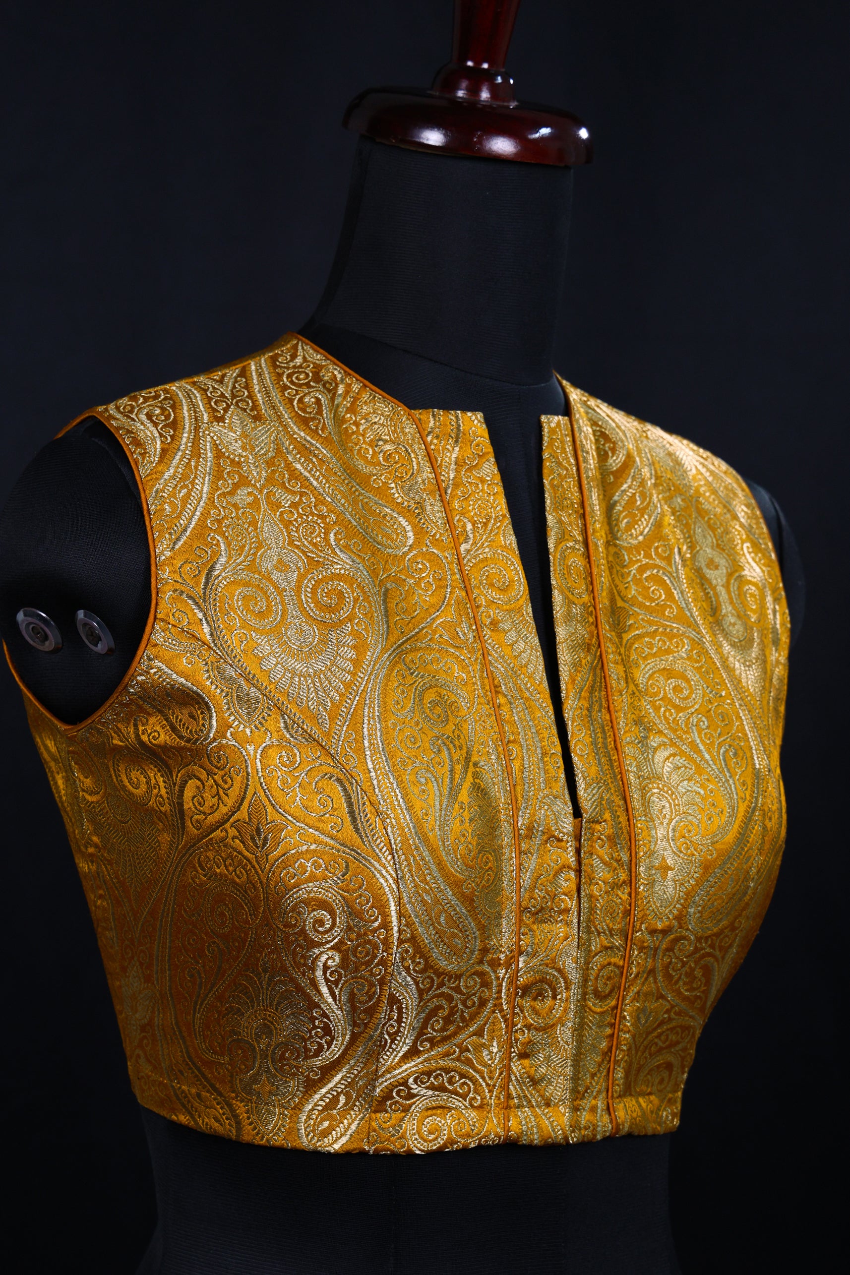 Katan Silk Brocade Blouse