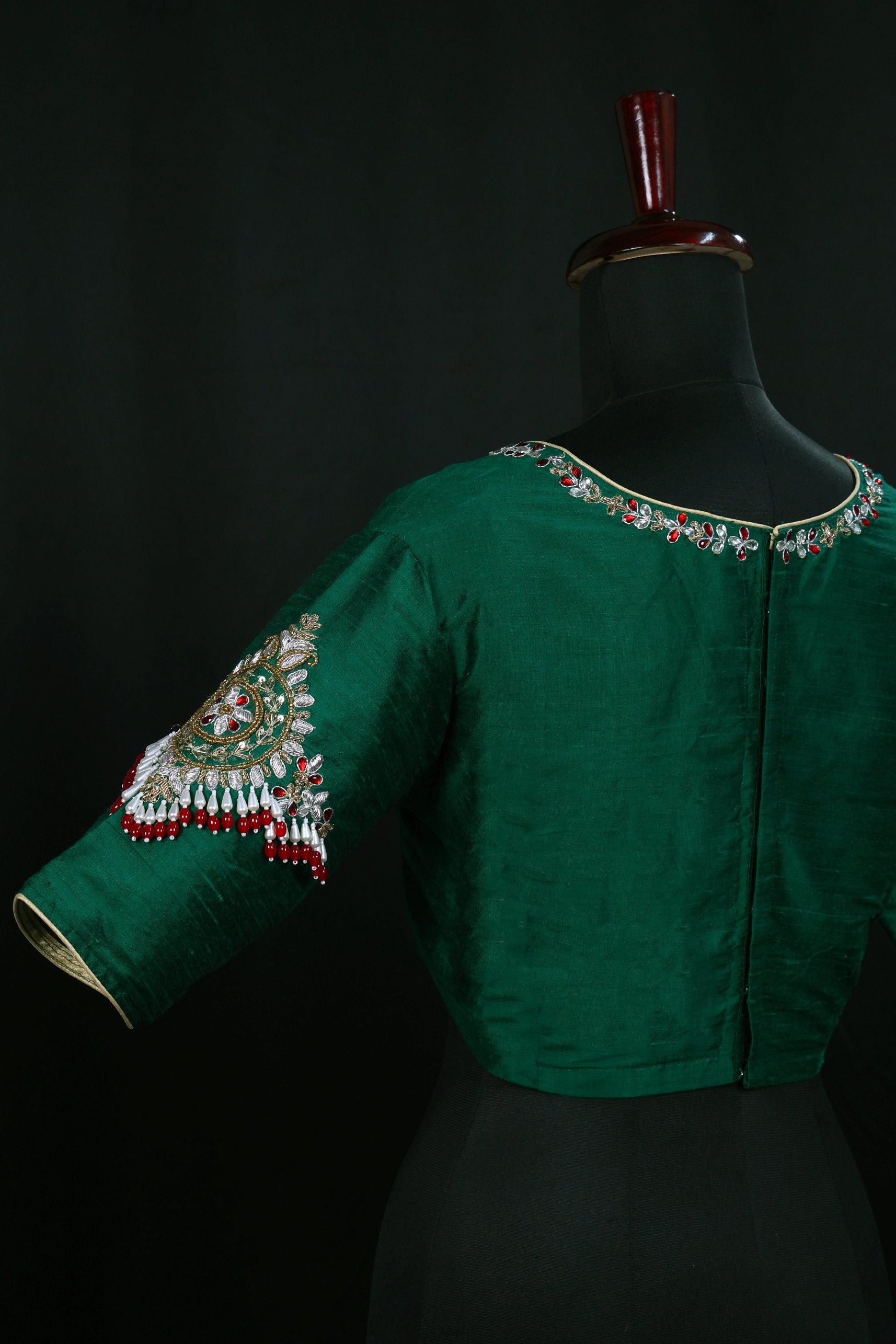 Raw Silk Zardosi Work