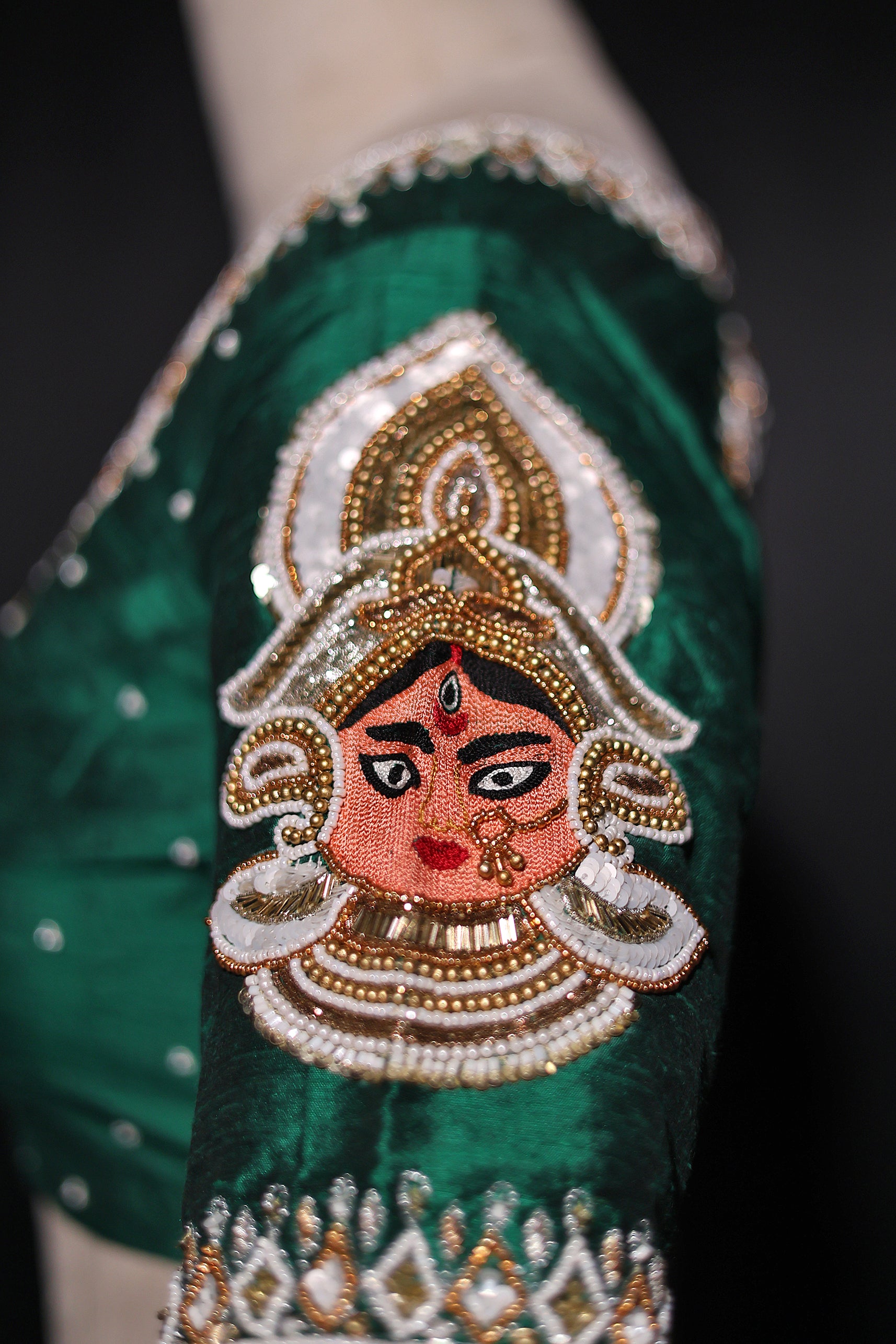 Raw Silk Zardosi Work