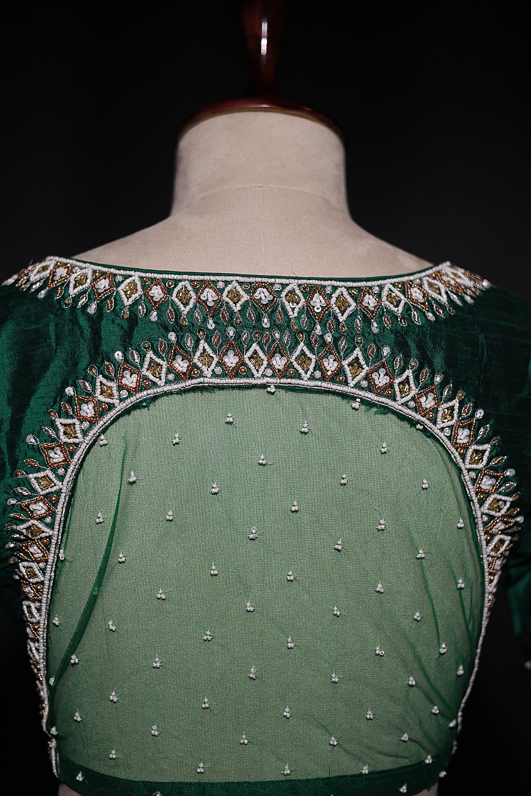 Raw Silk Zardosi Work