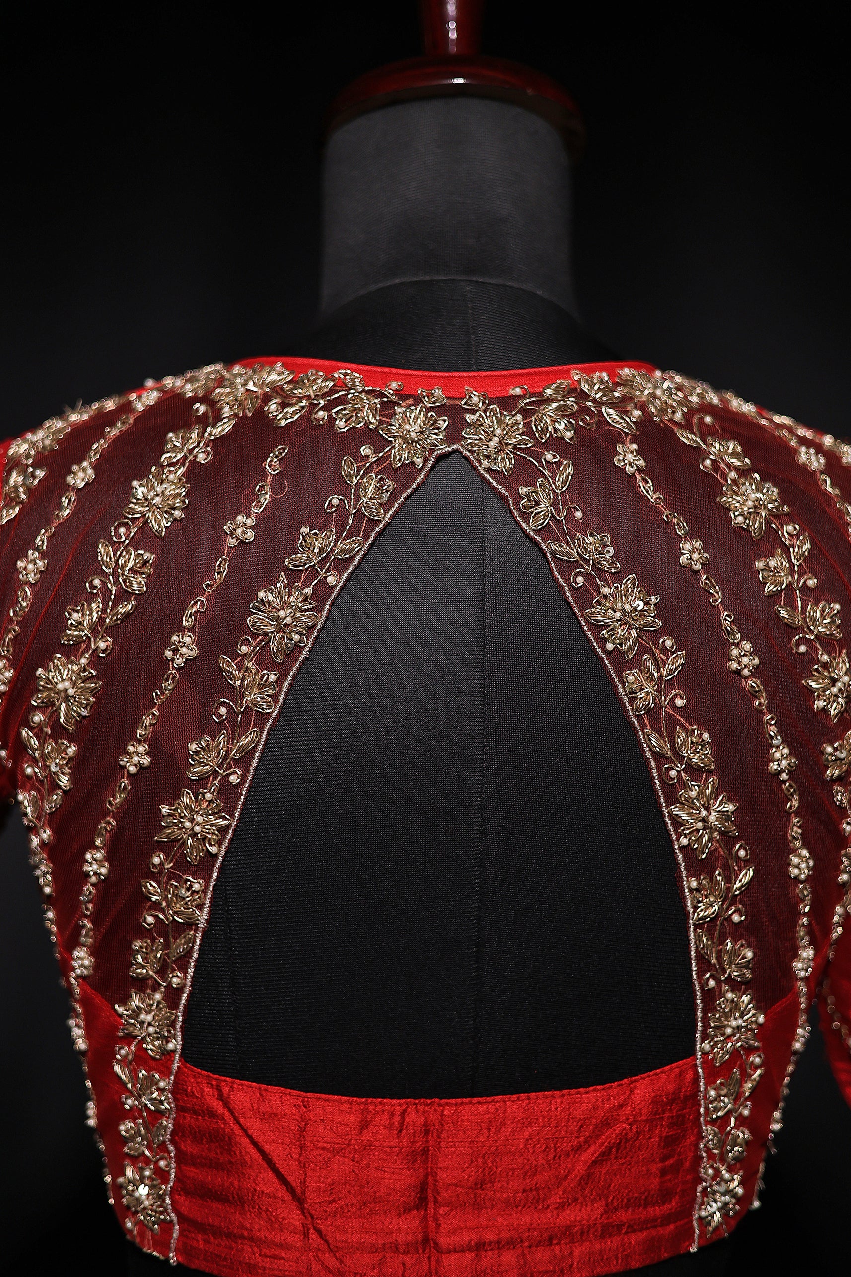 Raw Silk Zardosi Work