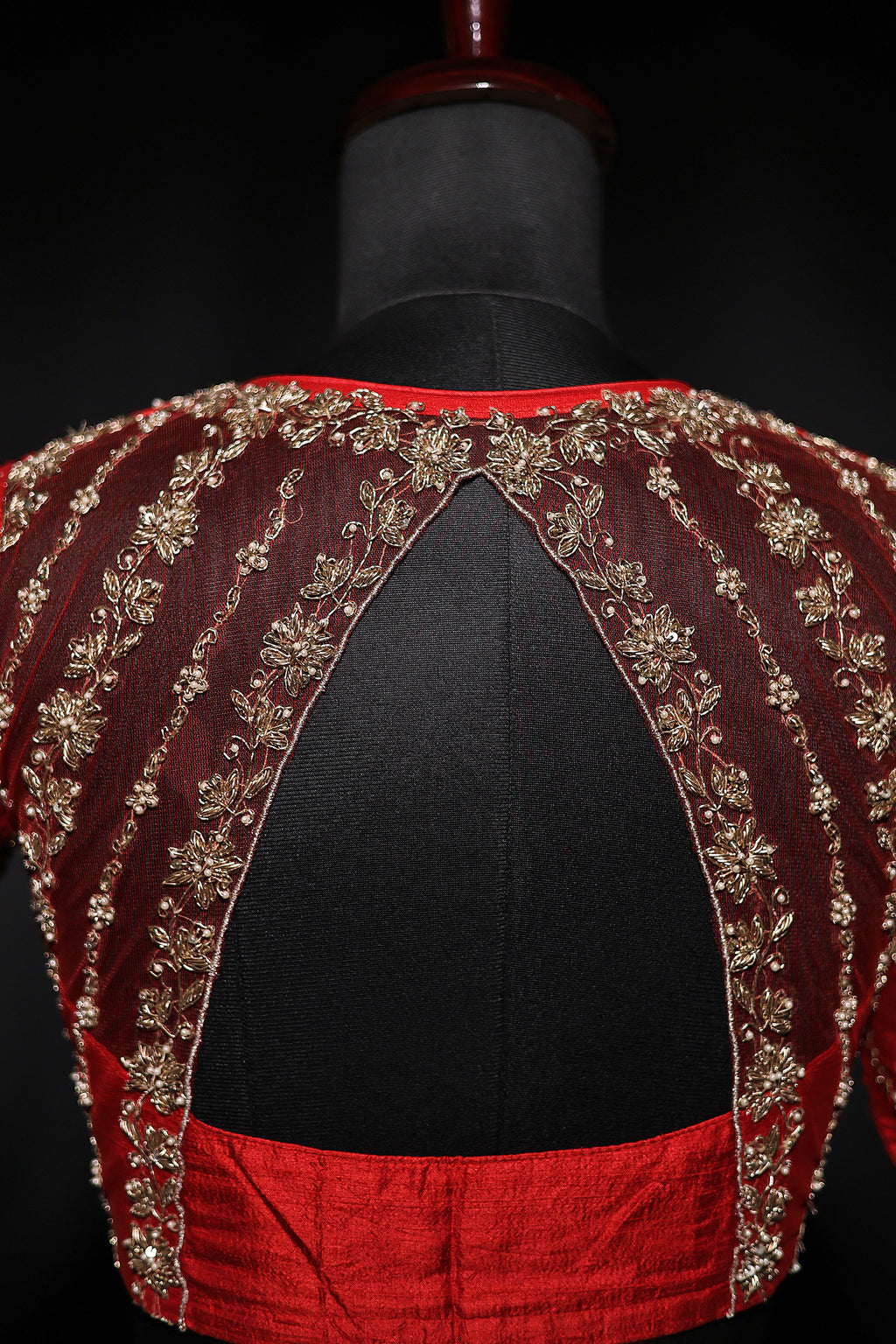 Raw Silk Zardosi Work