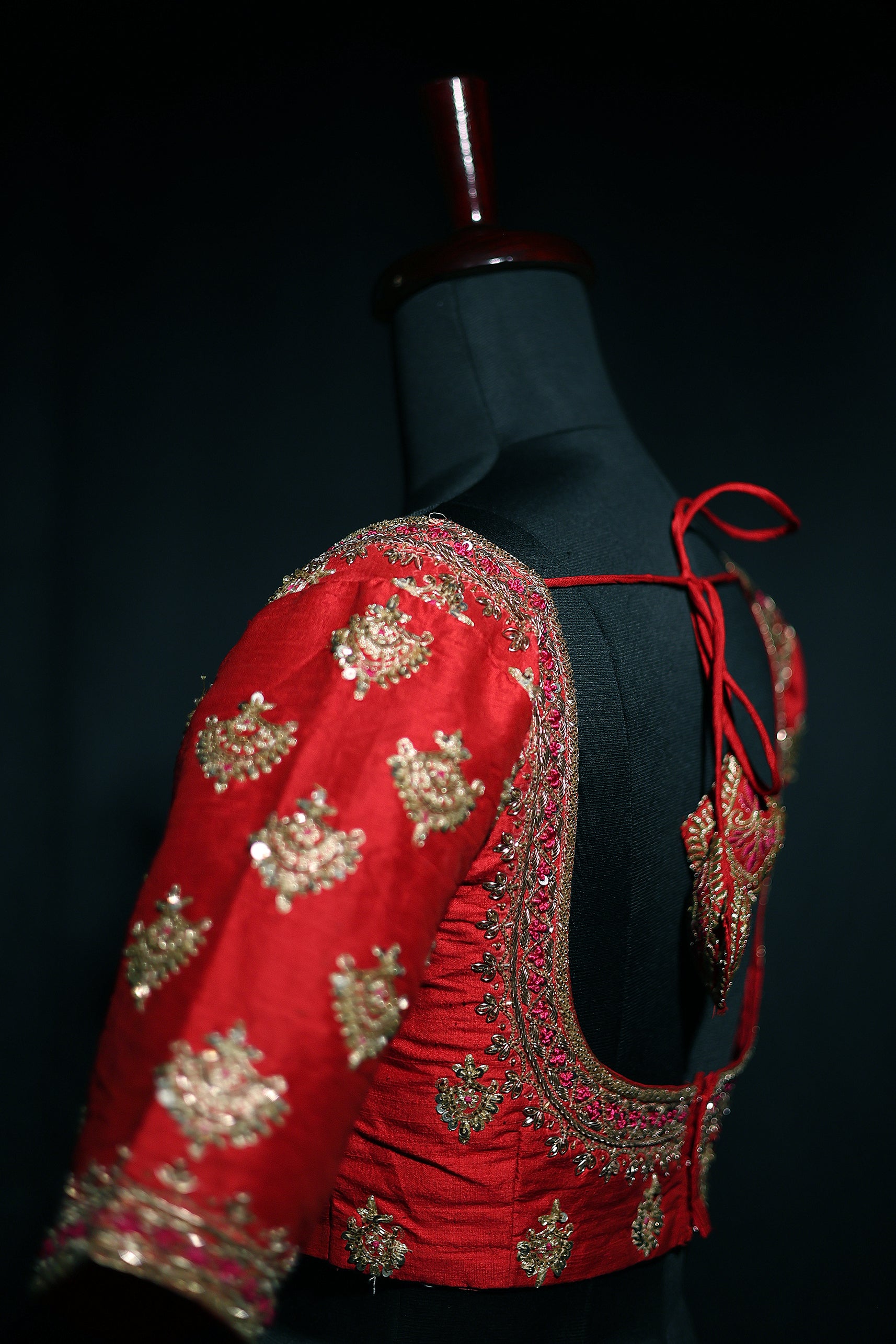 Raw Silk Zardosi Work