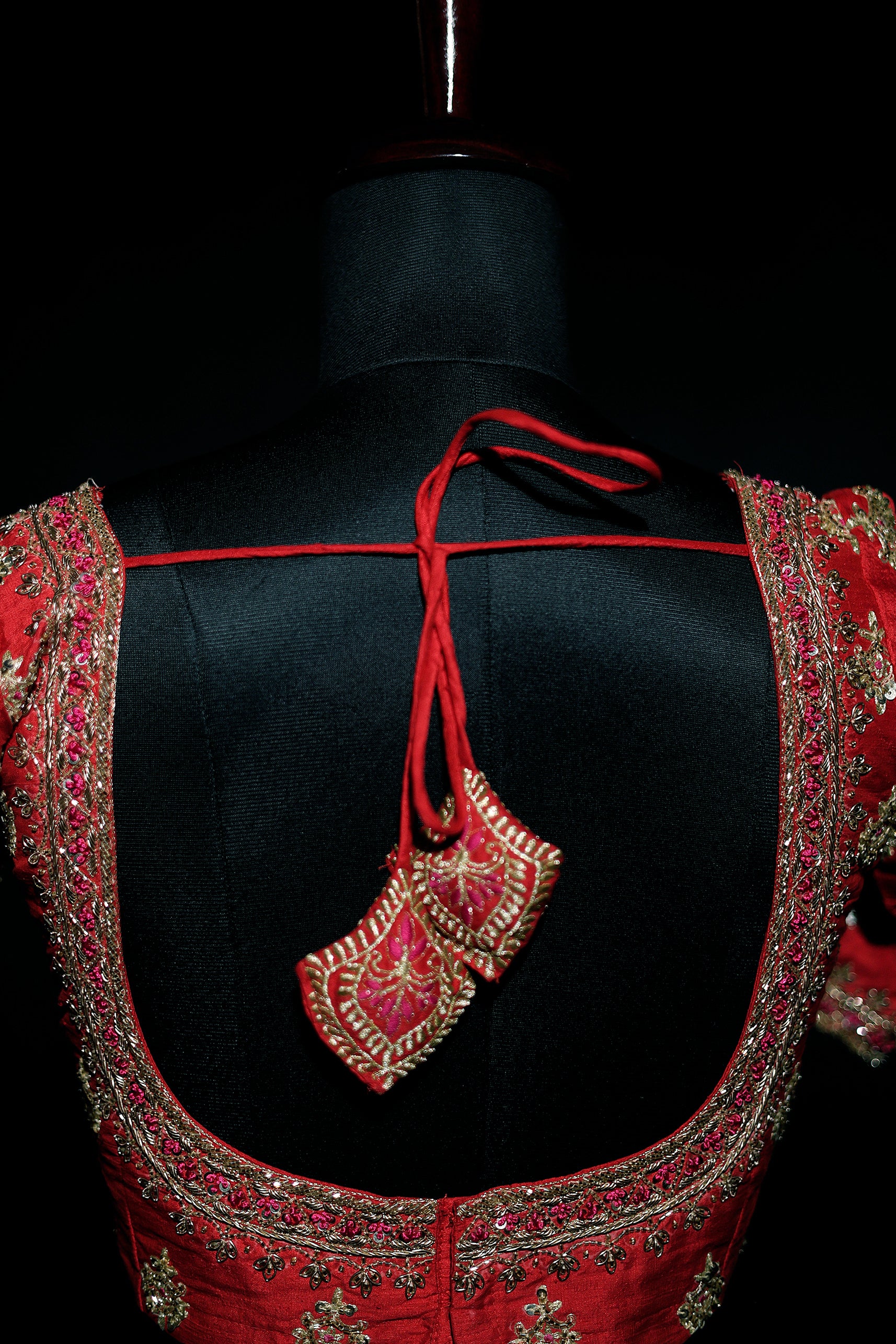 Raw Silk Zardosi Work