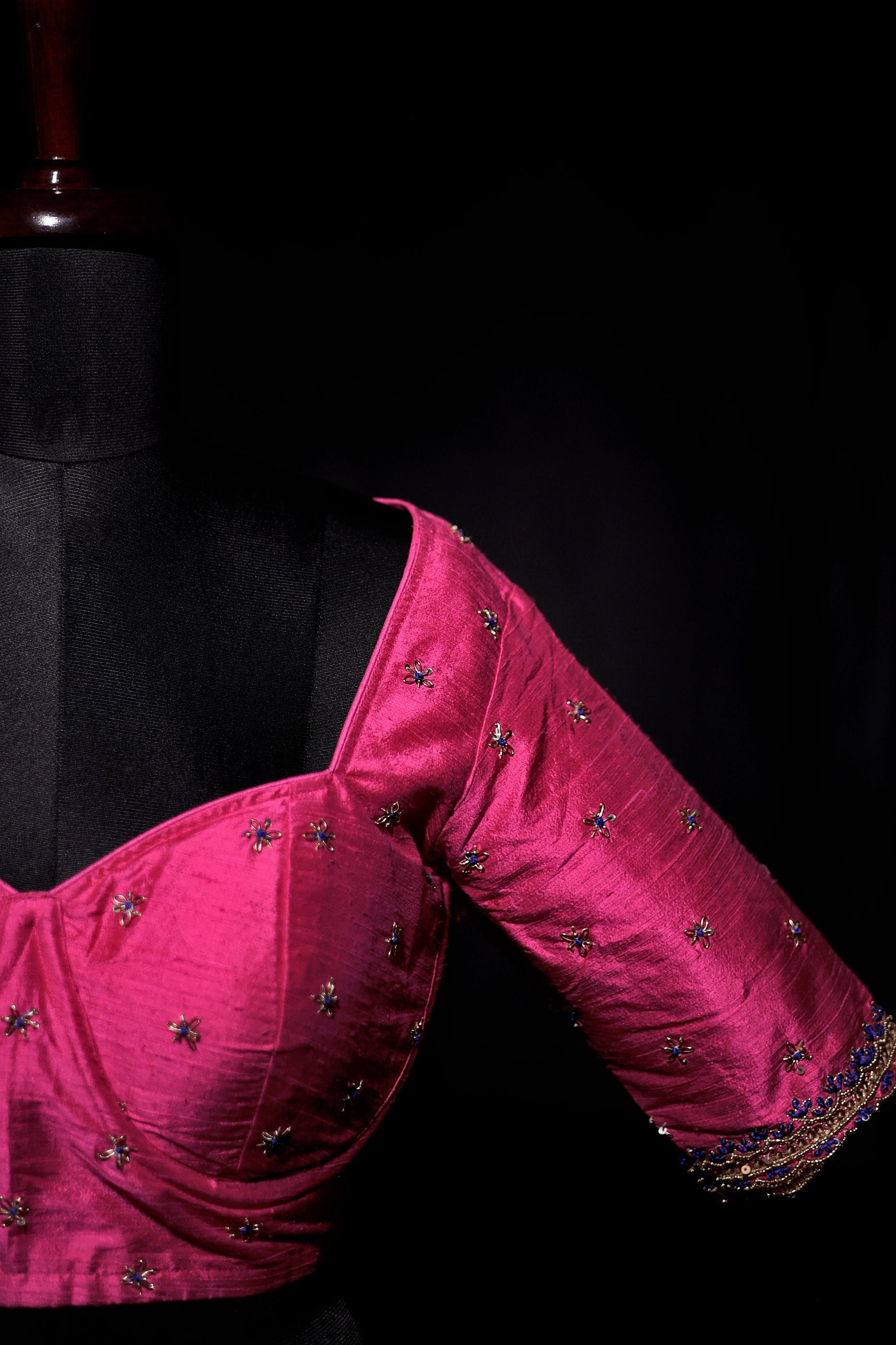 Raw Silk Zardosi Work