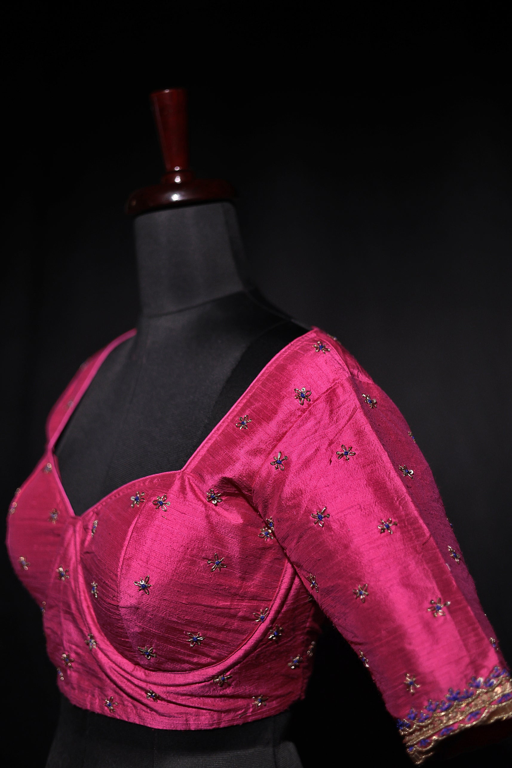 Raw Silk Zardosi Work