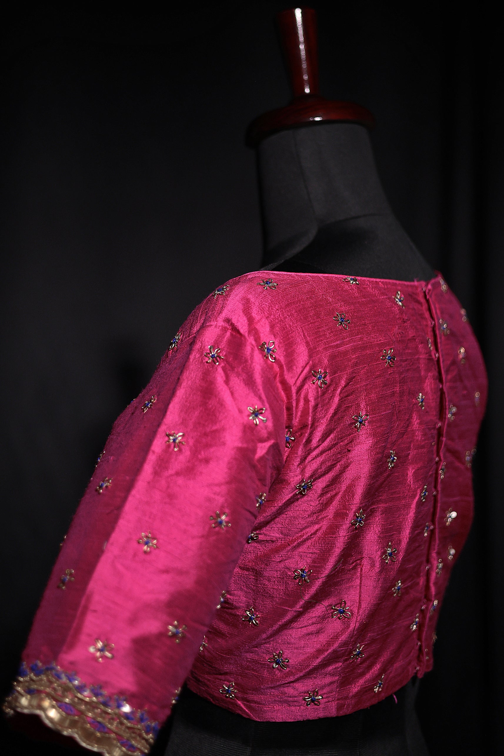 Raw Silk Zardosi Work