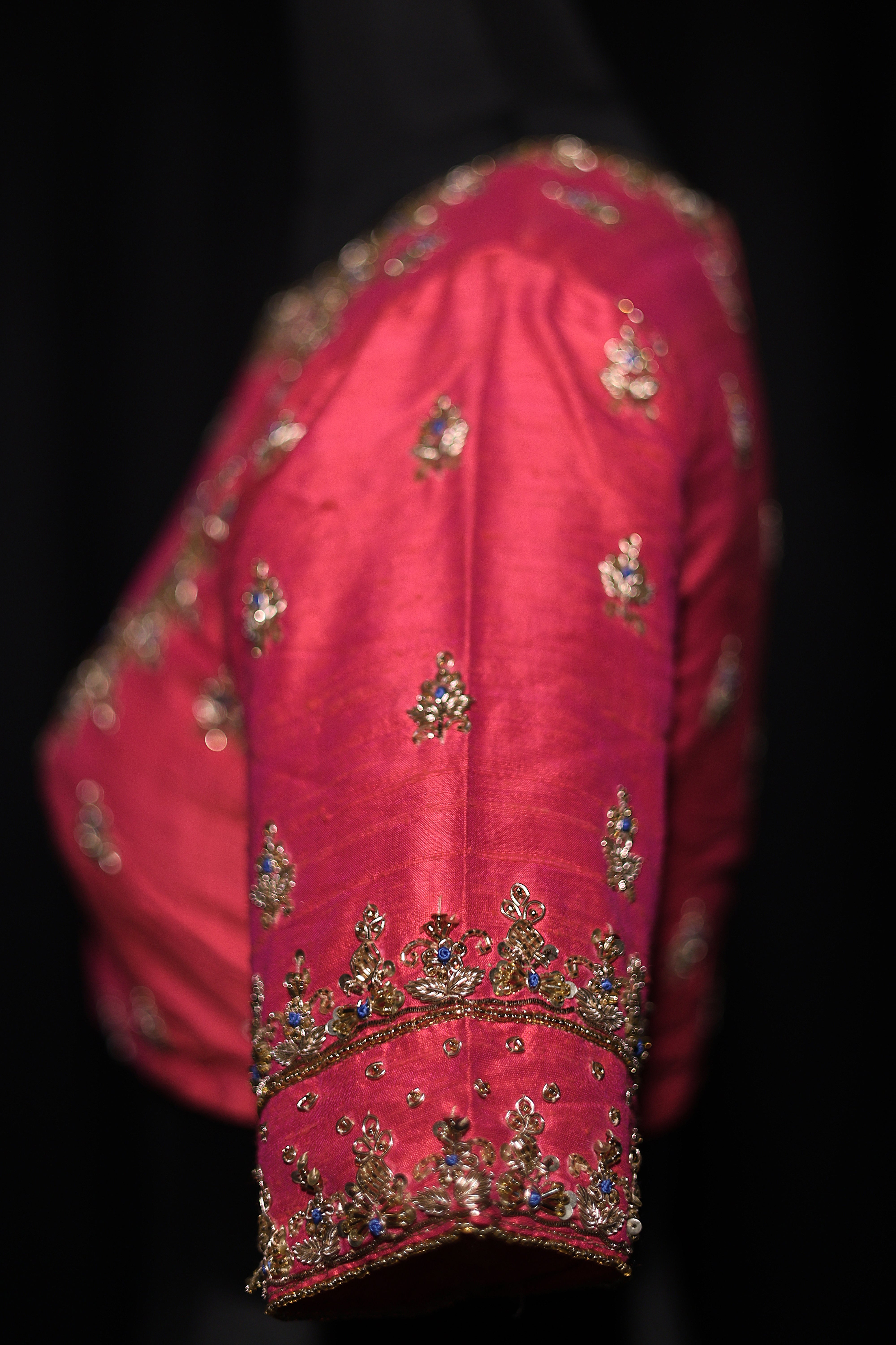 Raw Silk Zardosi Work