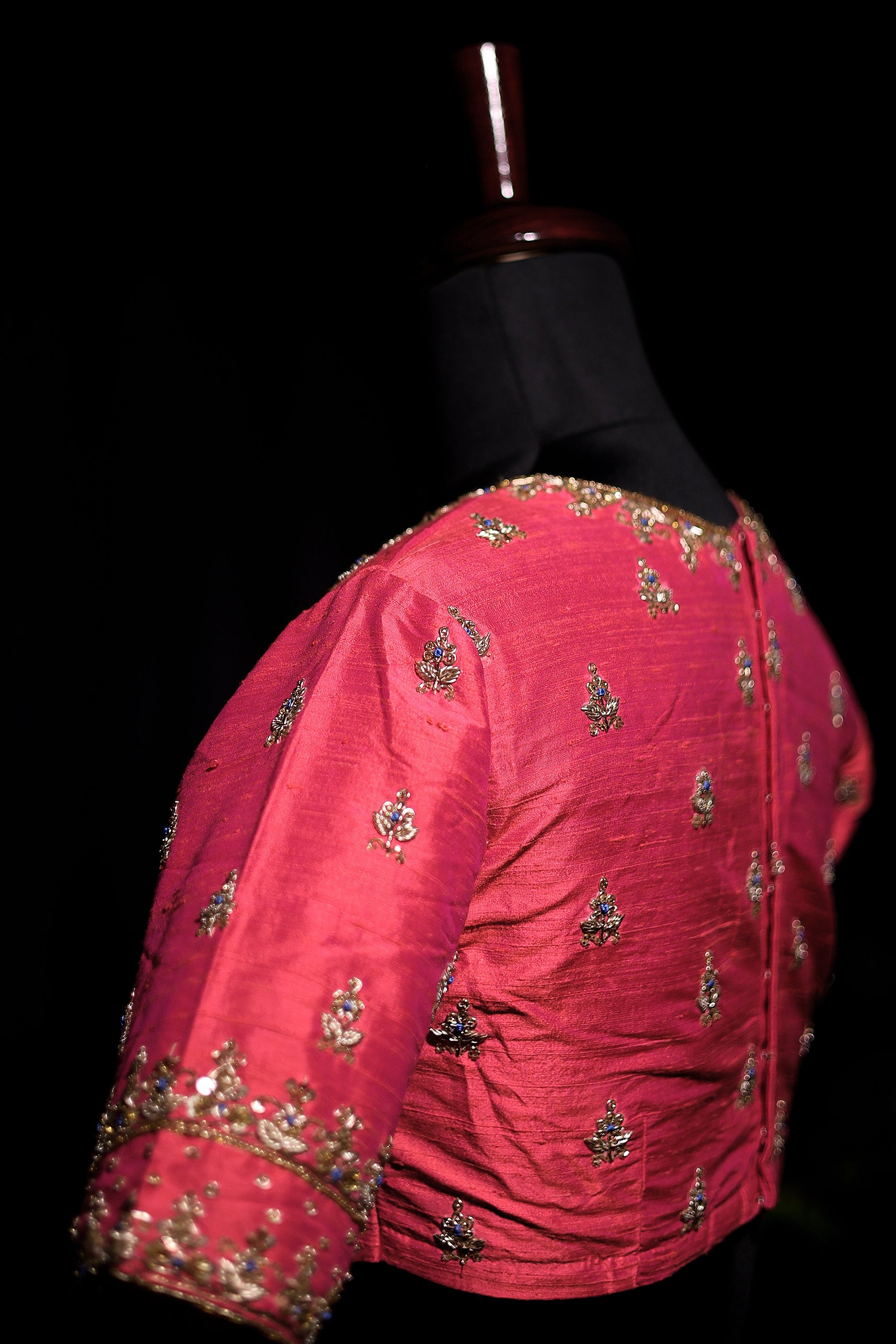 Raw Silk Zardosi Work