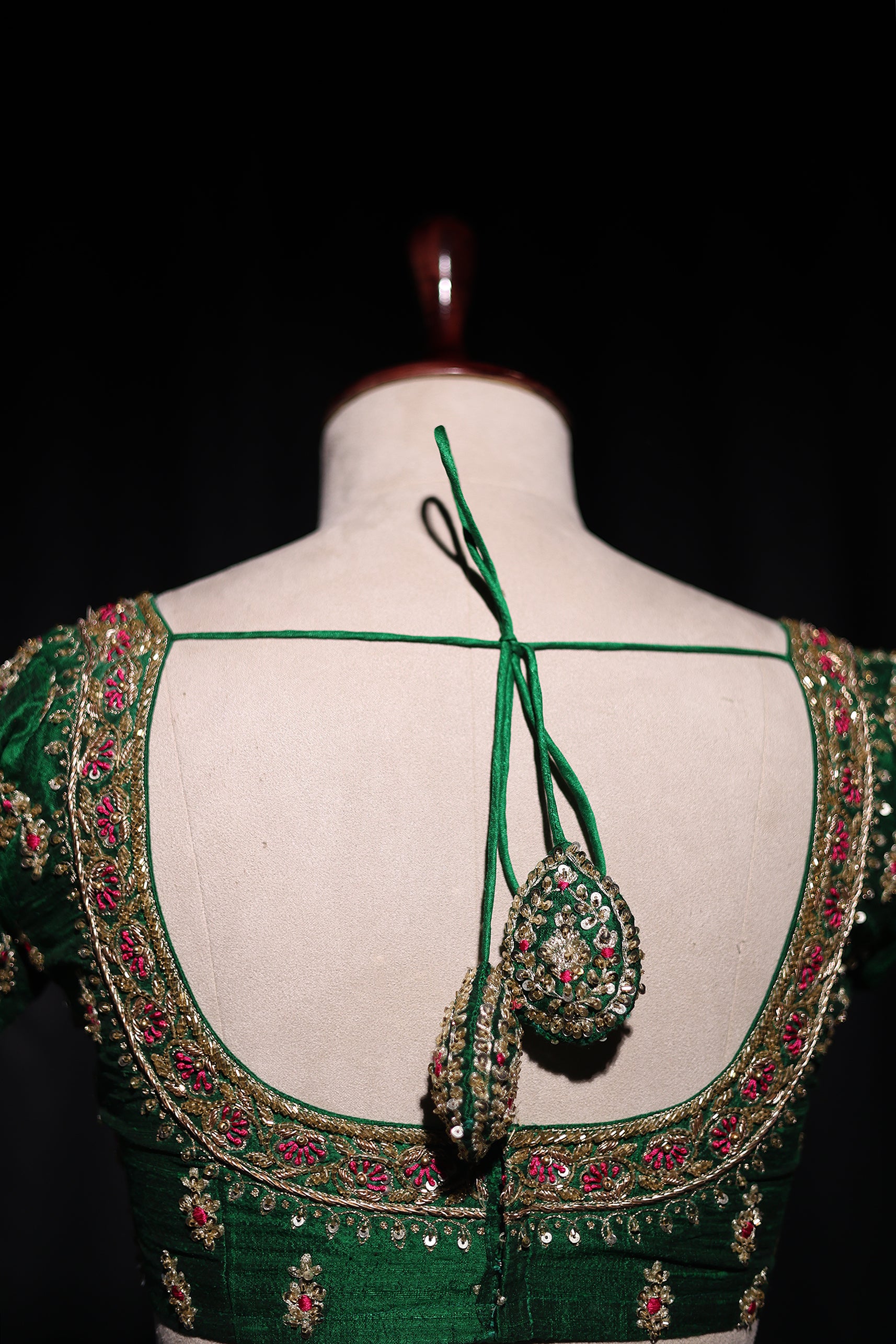 Raw Silk Zardosi Work