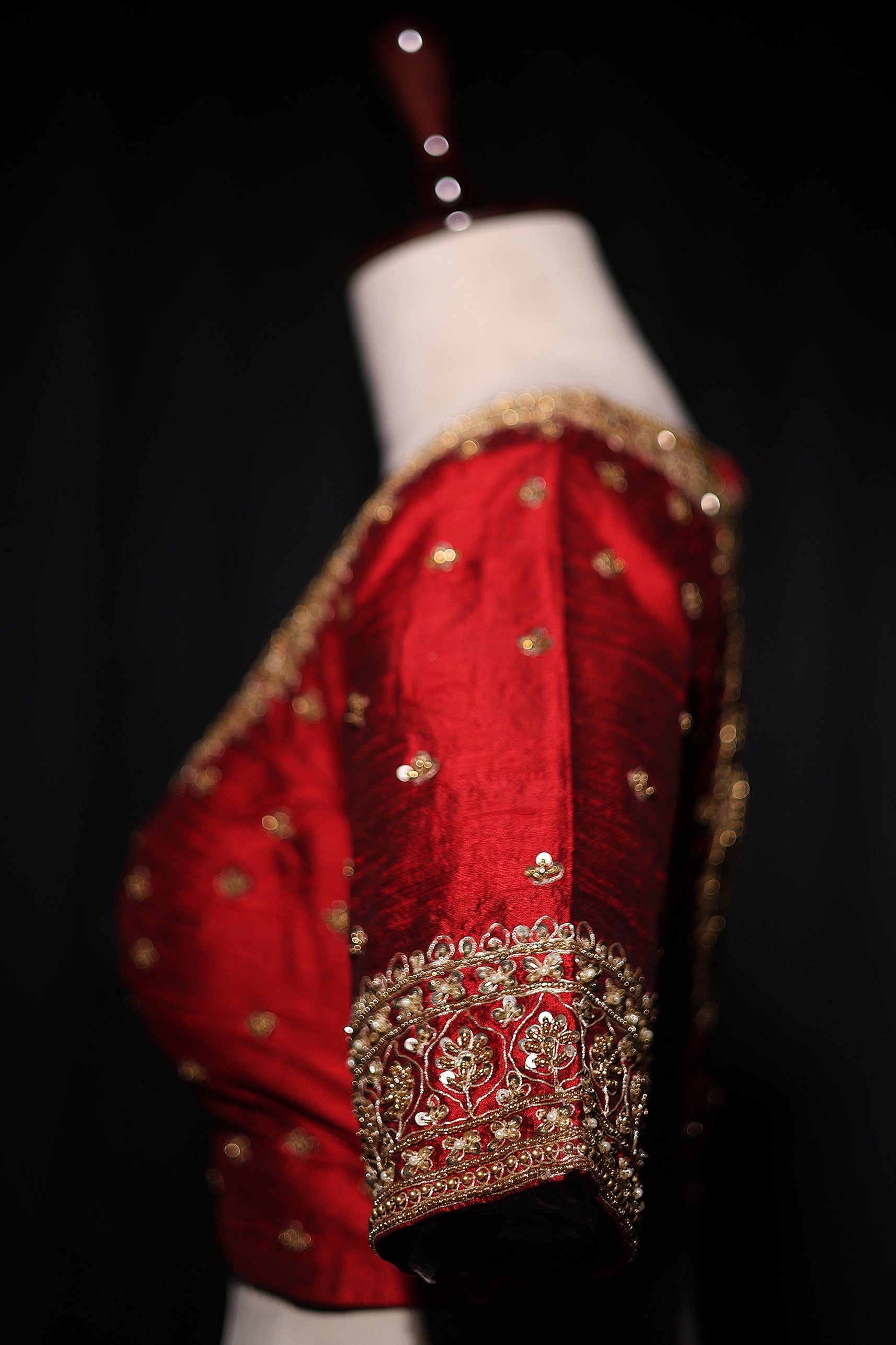 Raw Silk Zardosi Work