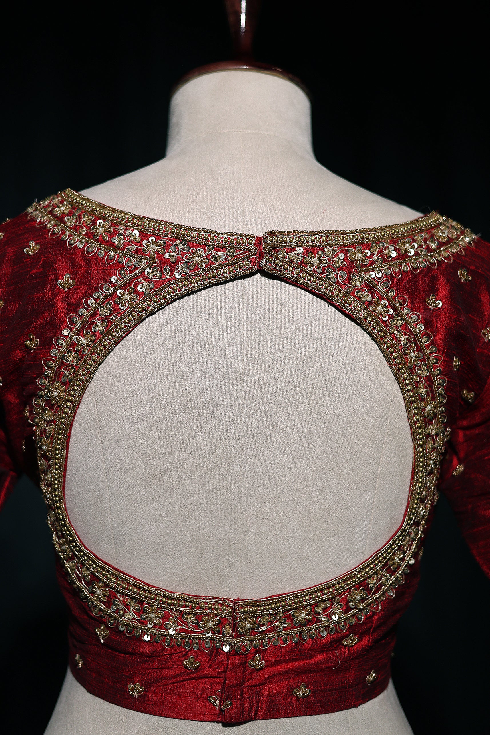 Raw Silk Zardosi Work