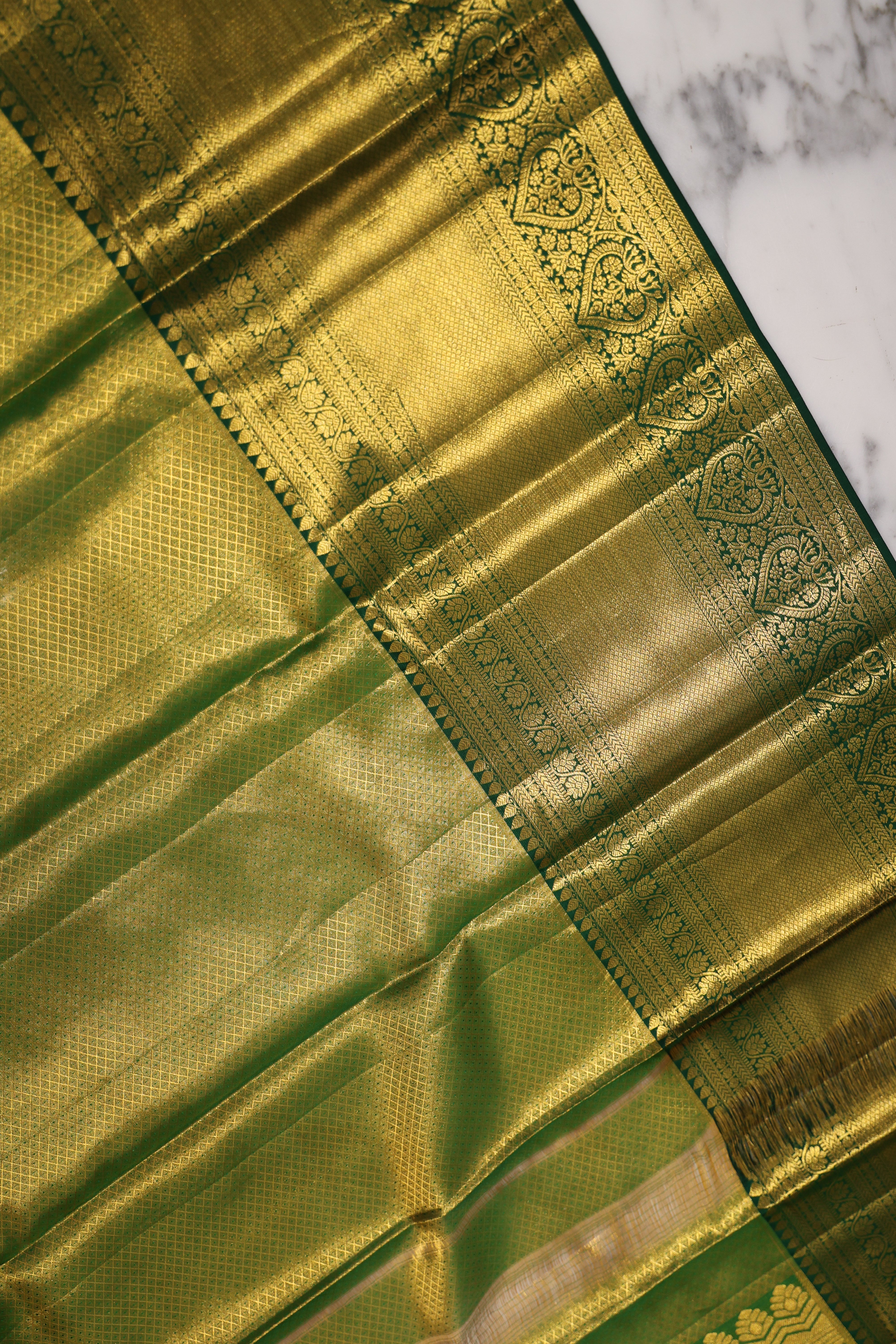 Tissue Kanjivaram Yellow
