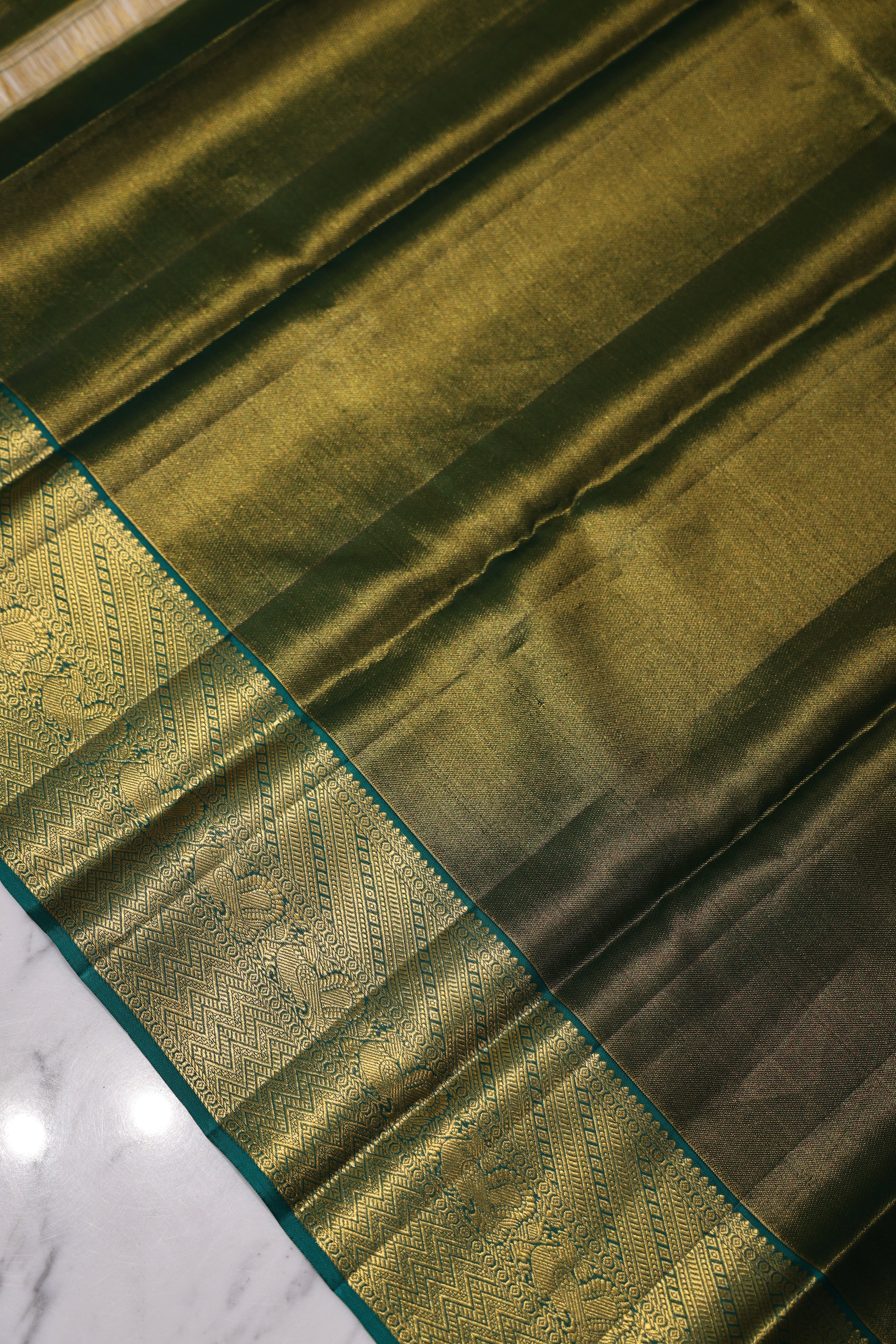 Tissue Kanjivaram Golden Pink