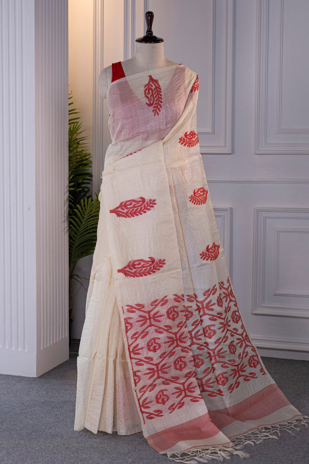 Tussar Jamdani