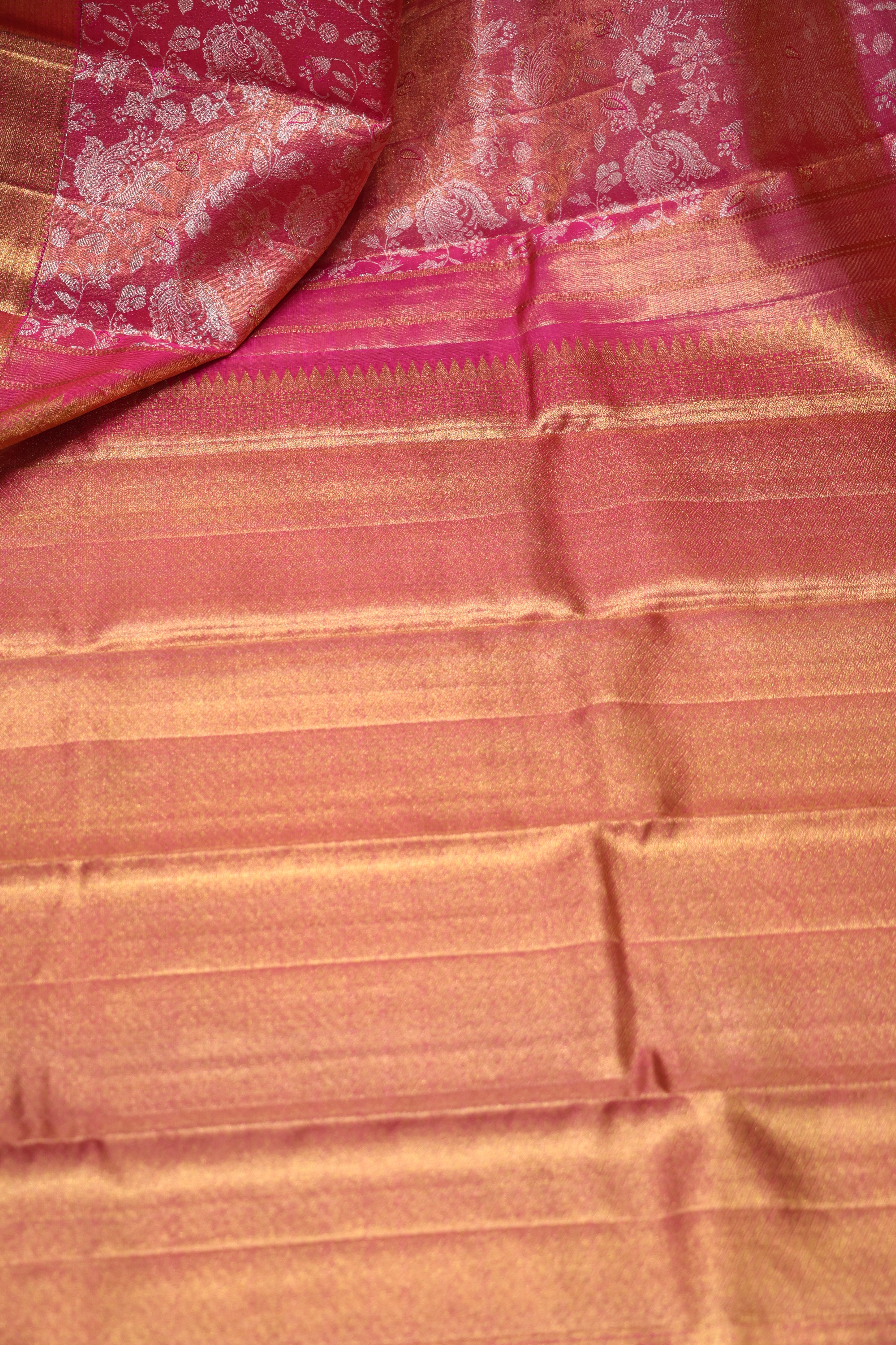 Tissue Kanjivaram Pink
