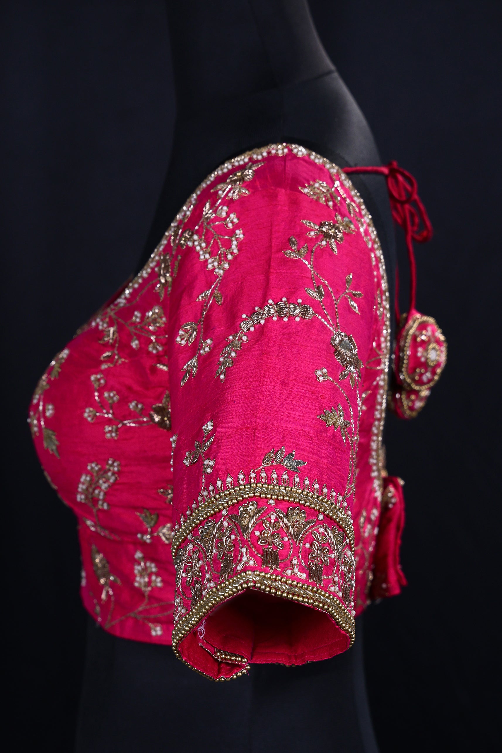 Raw Silk Zardosi Work
