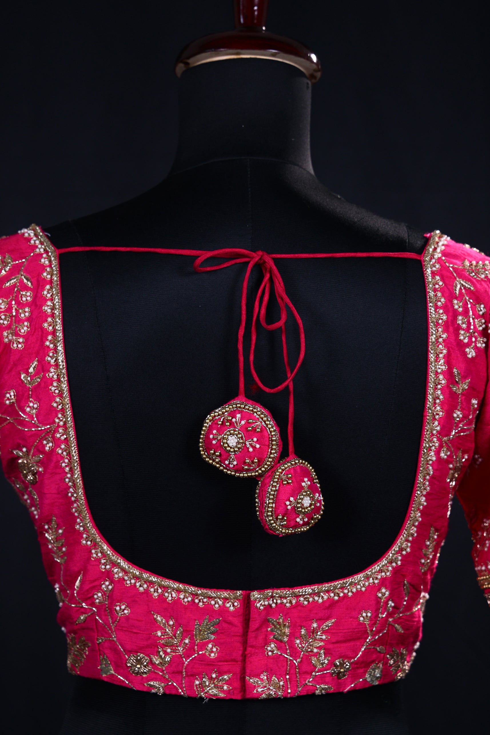 Raw Silk Zardosi Work