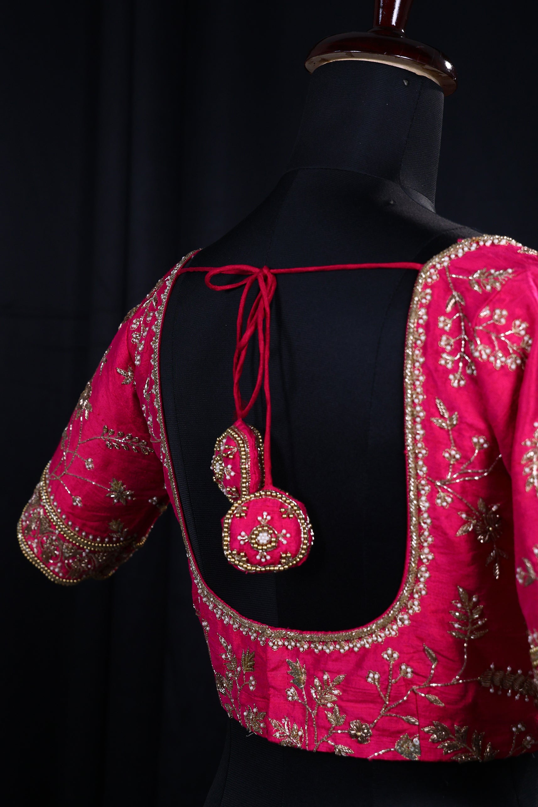 Raw Silk Zardosi Work