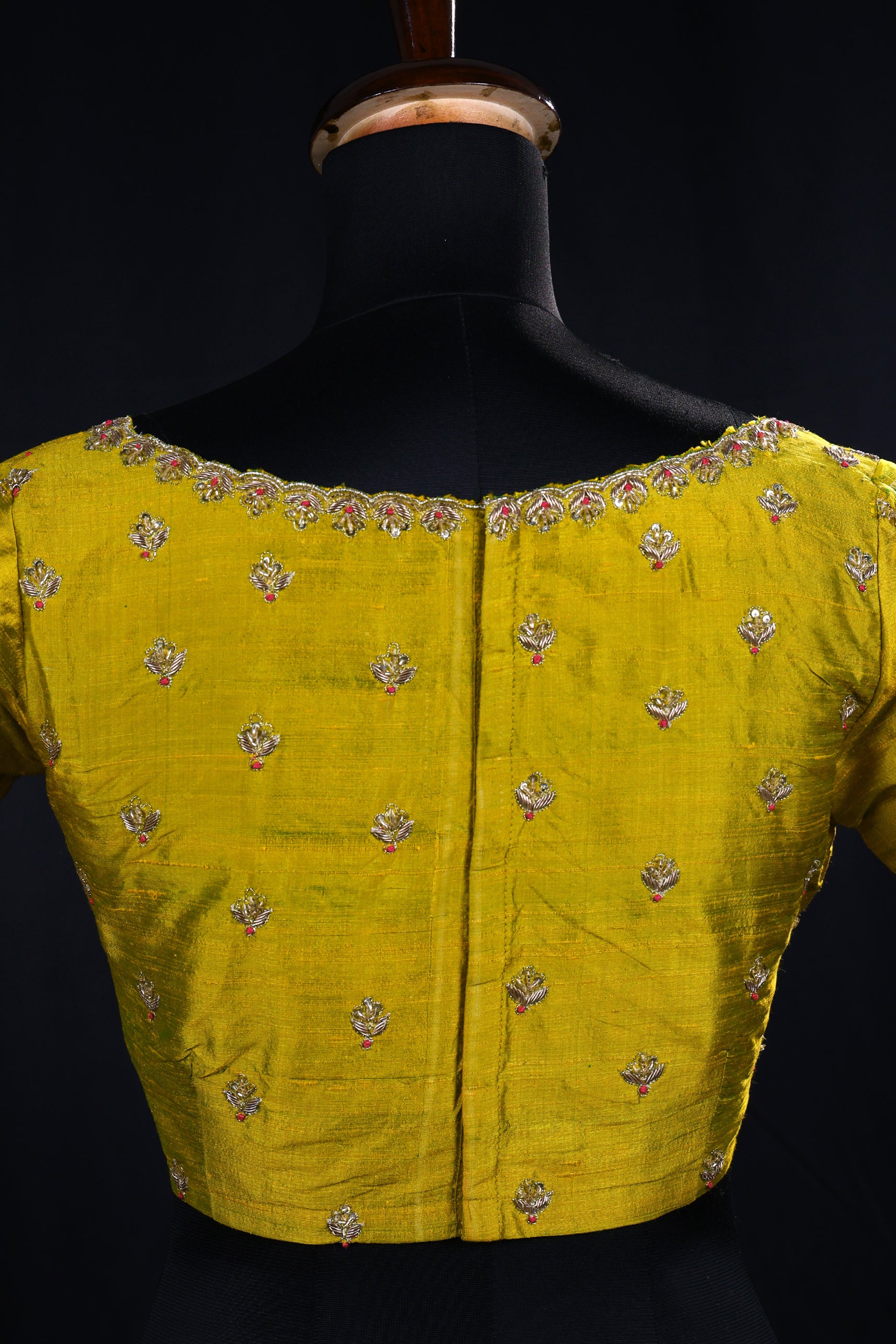 Raw Silk Zardosi Work