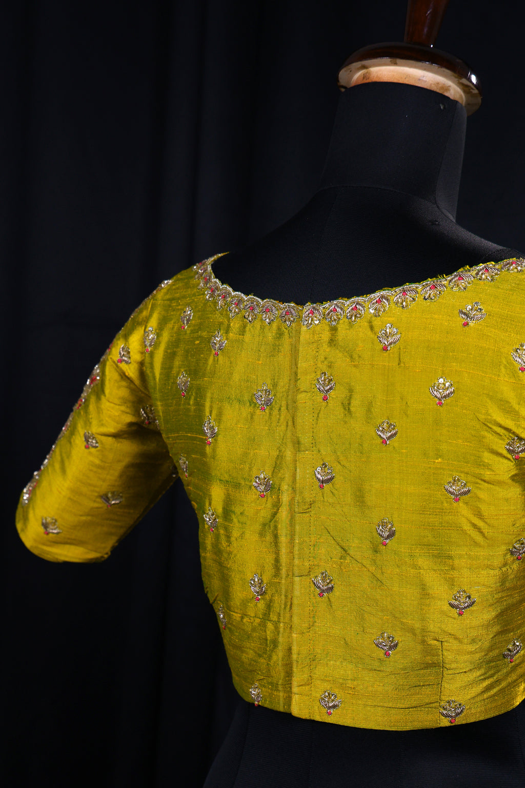 Raw Silk Zardosi Work