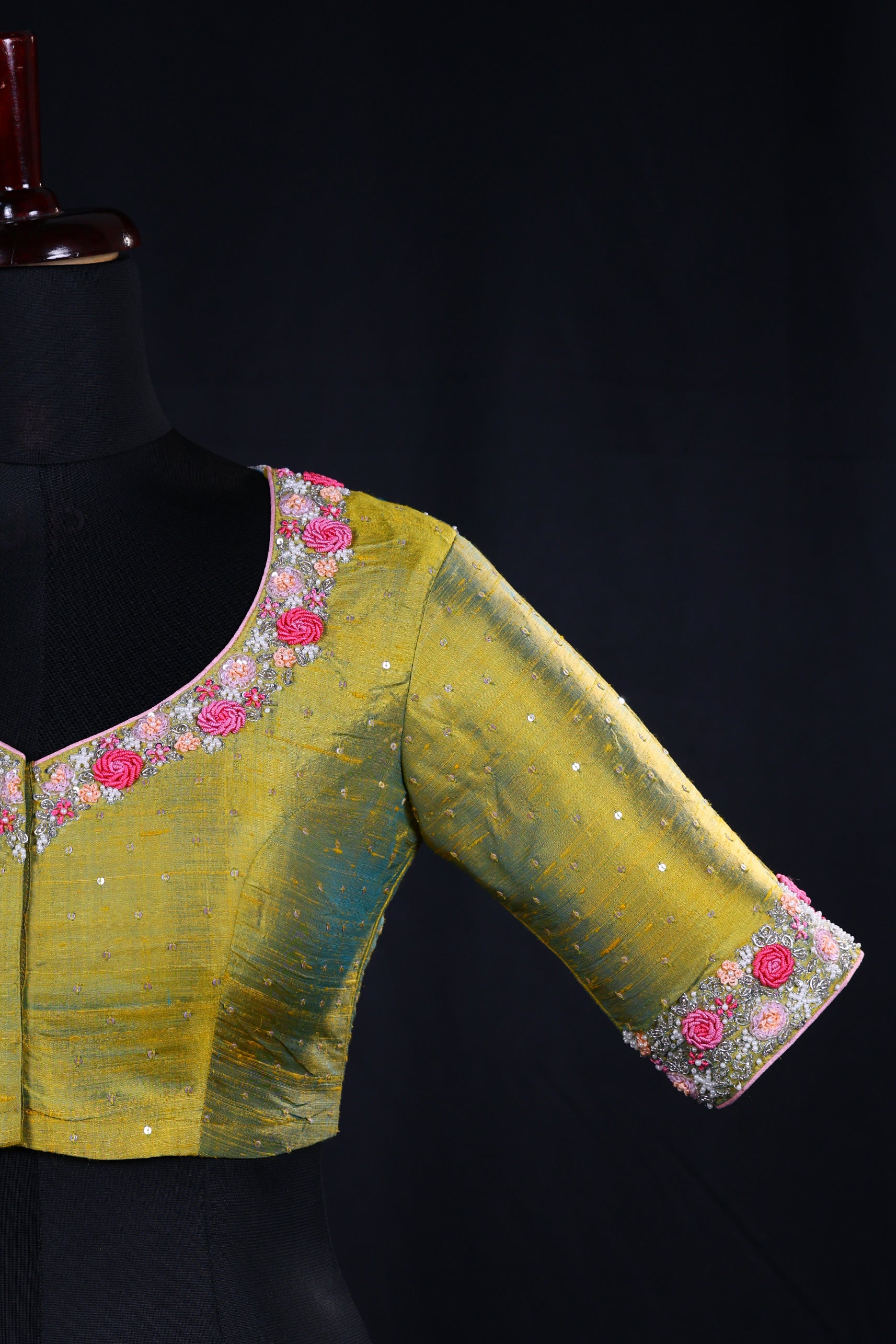 Raw Silk Hand Work