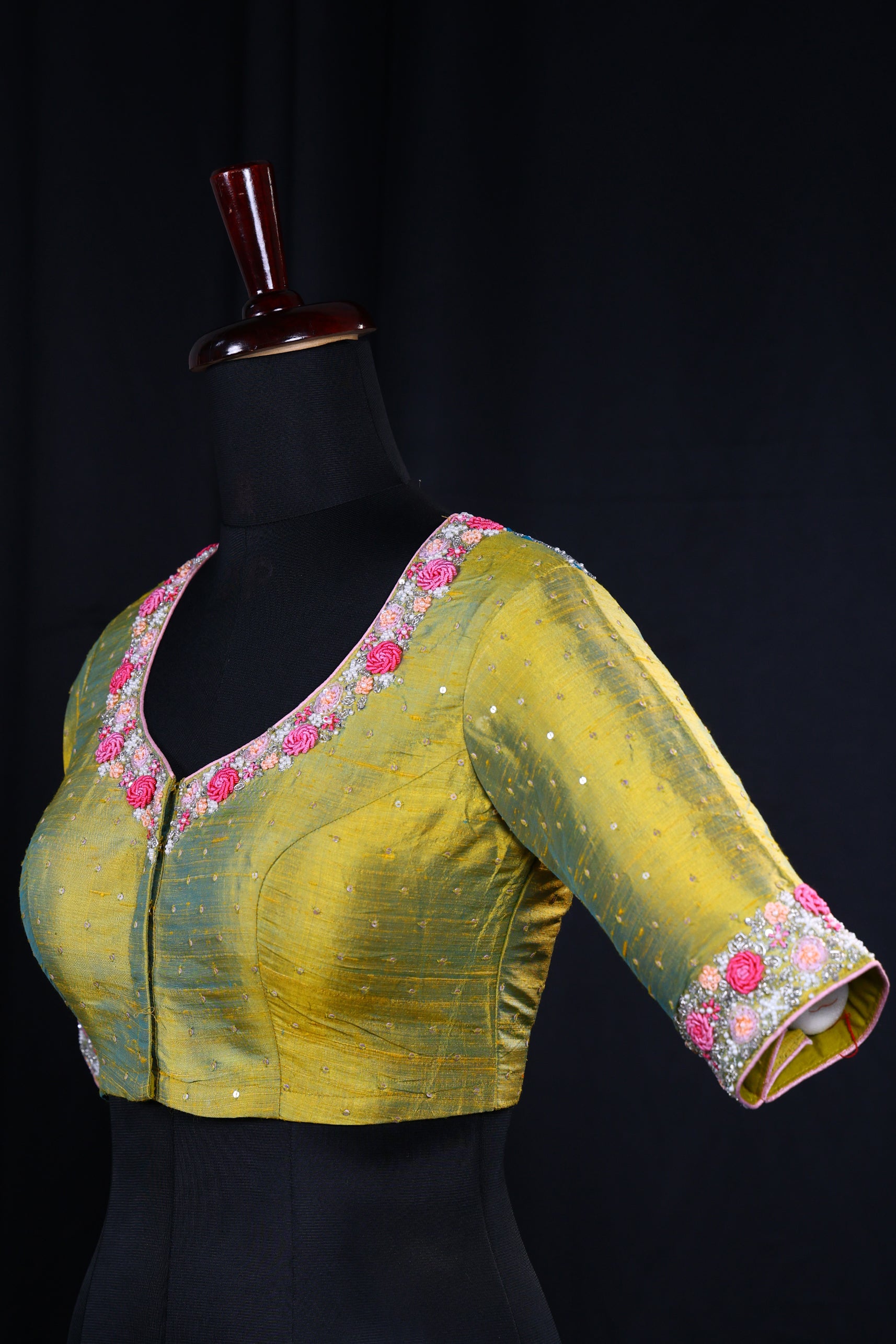 Raw Silk Hand Work