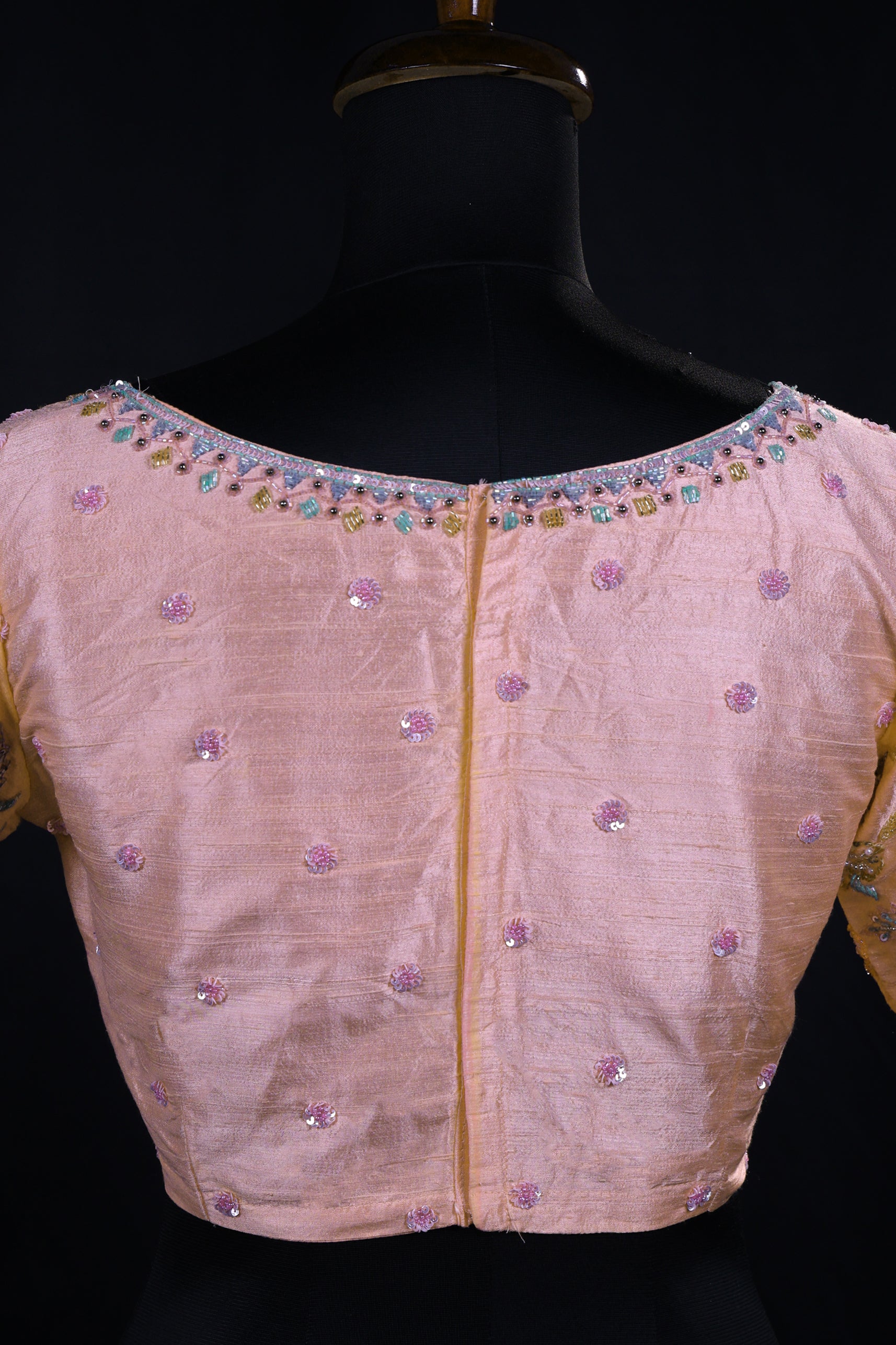 Raw Silk Zardsosi Work