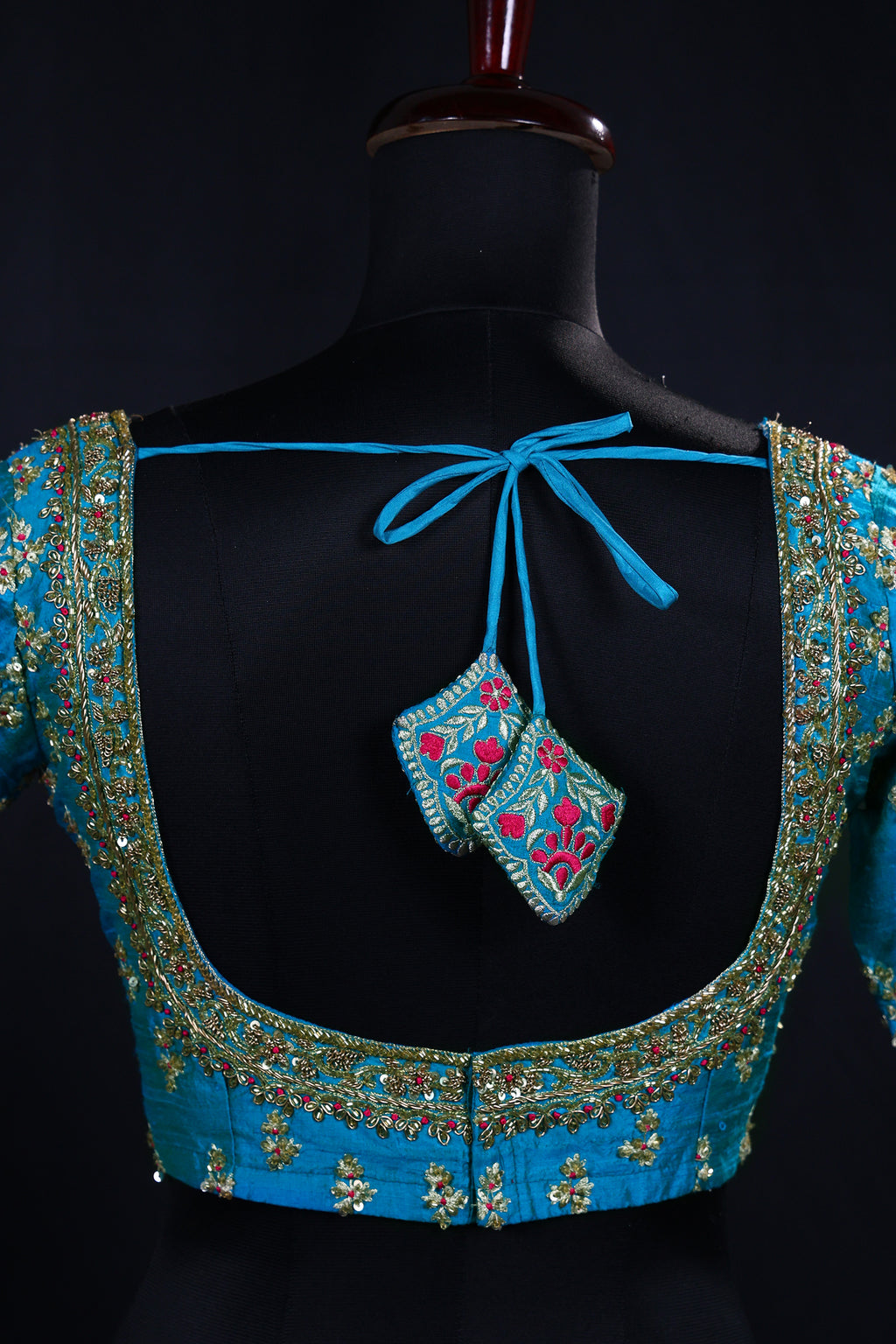 Raw Silk Zardosi Work