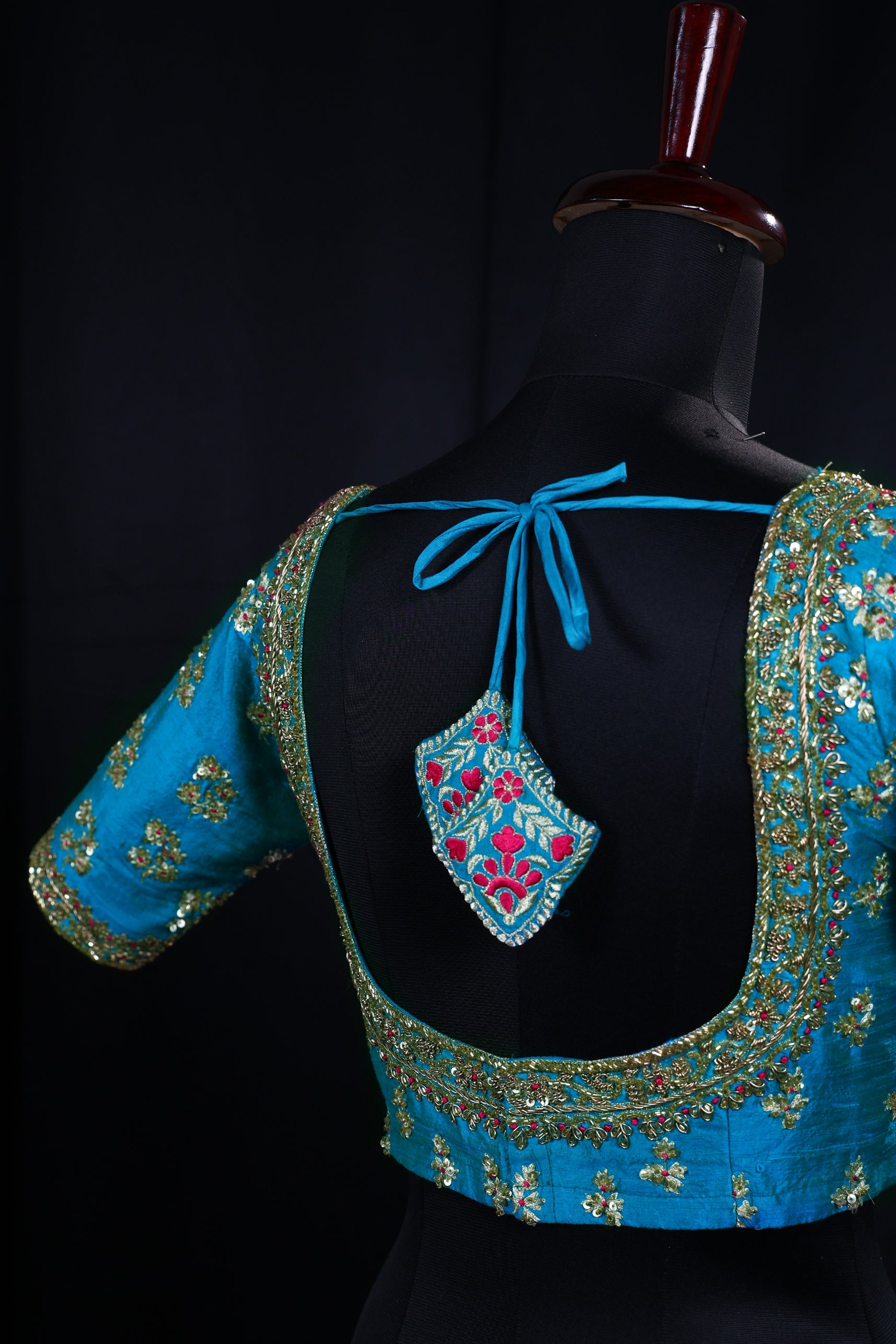 Raw Silk Zardosi Work