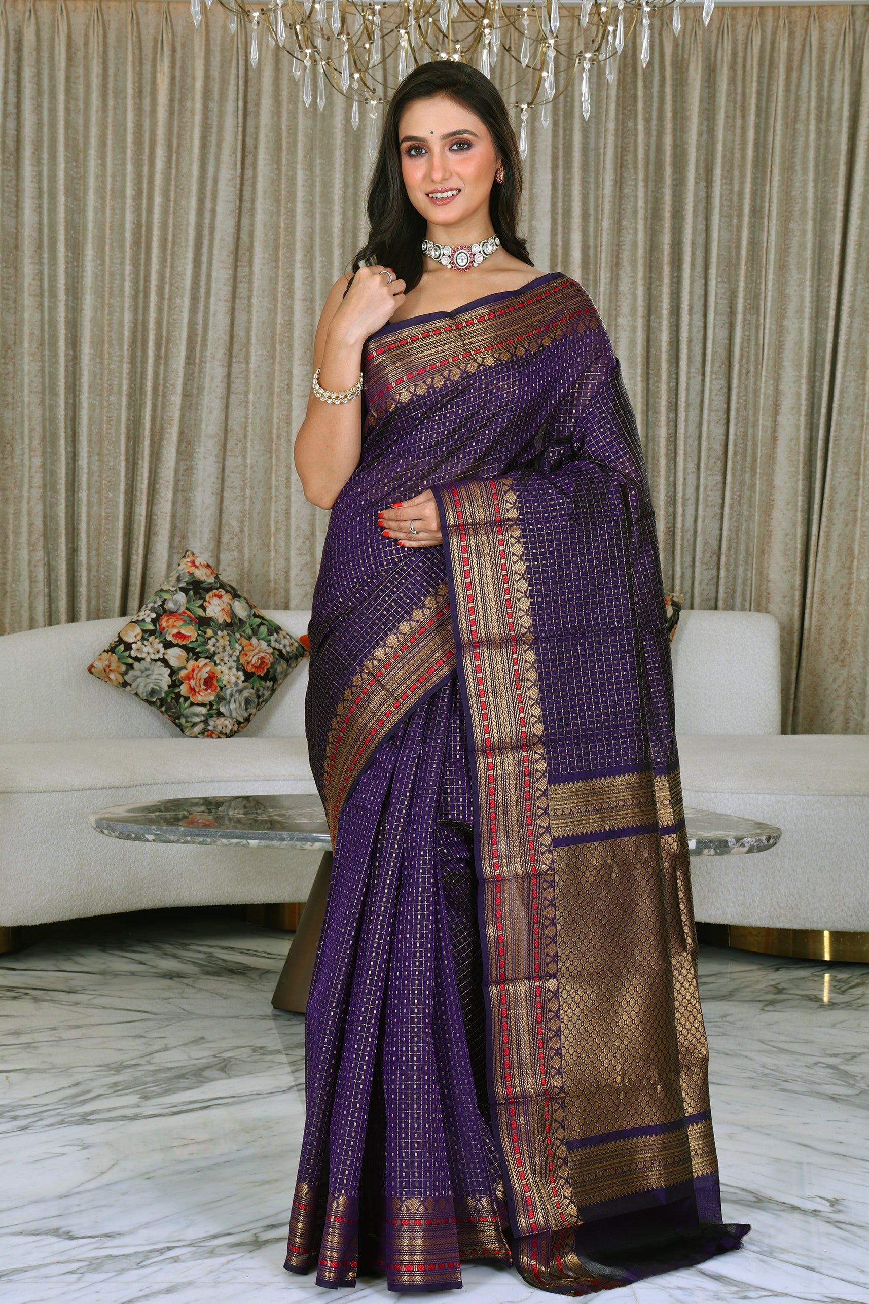 Checks Sico Kanjivaram