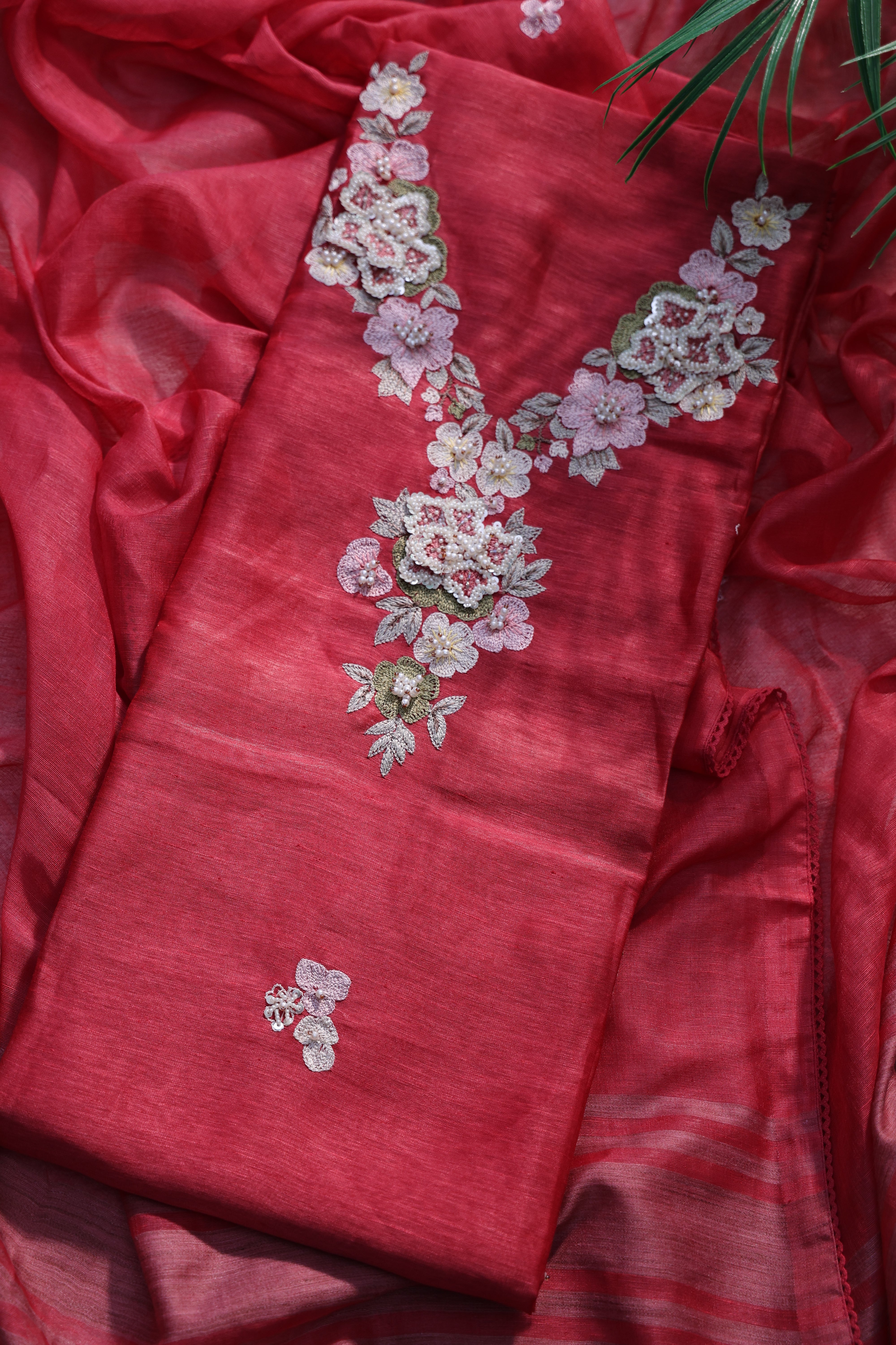 Linen Handwork Suit Piece