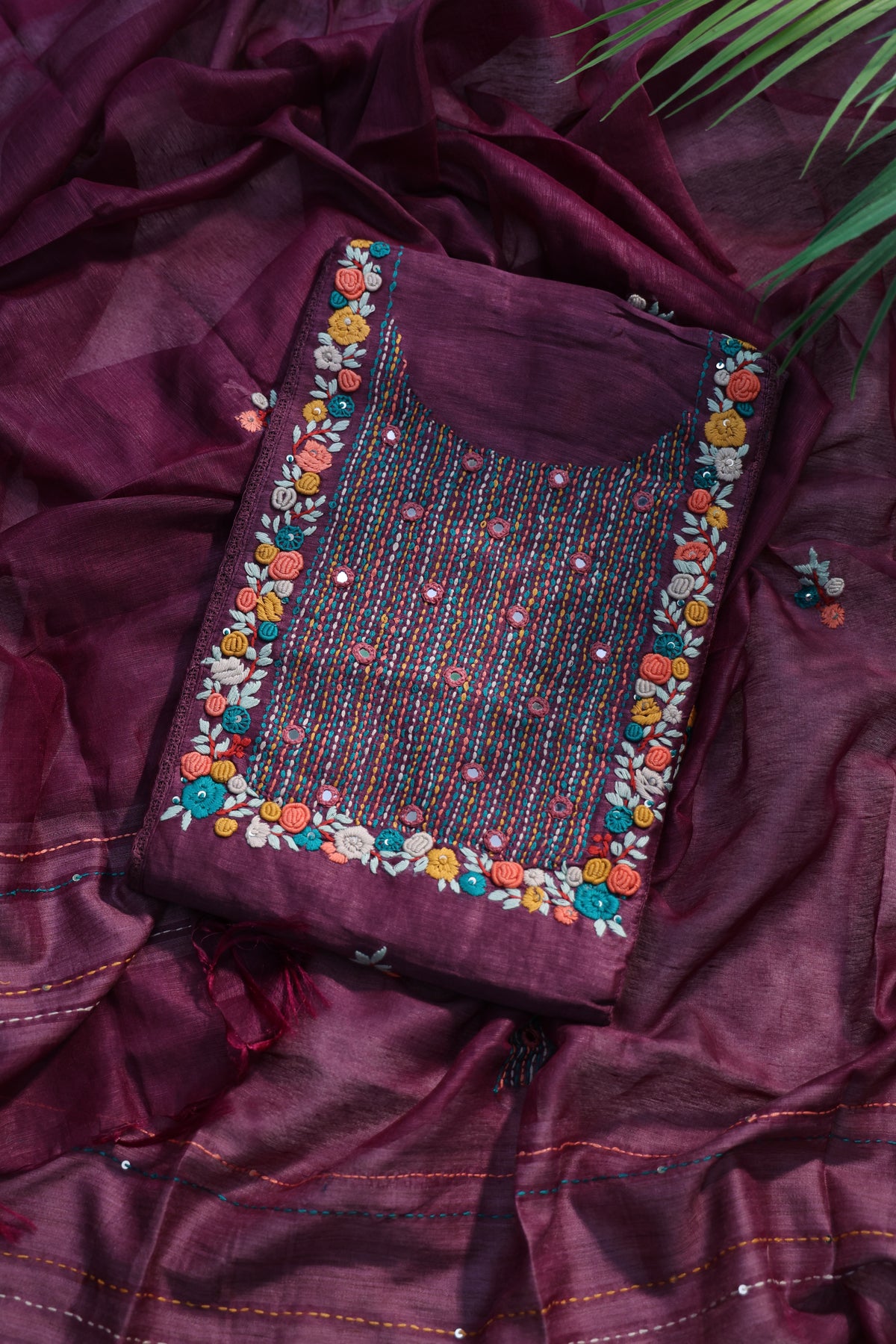 Linen Handwork Suit Piece