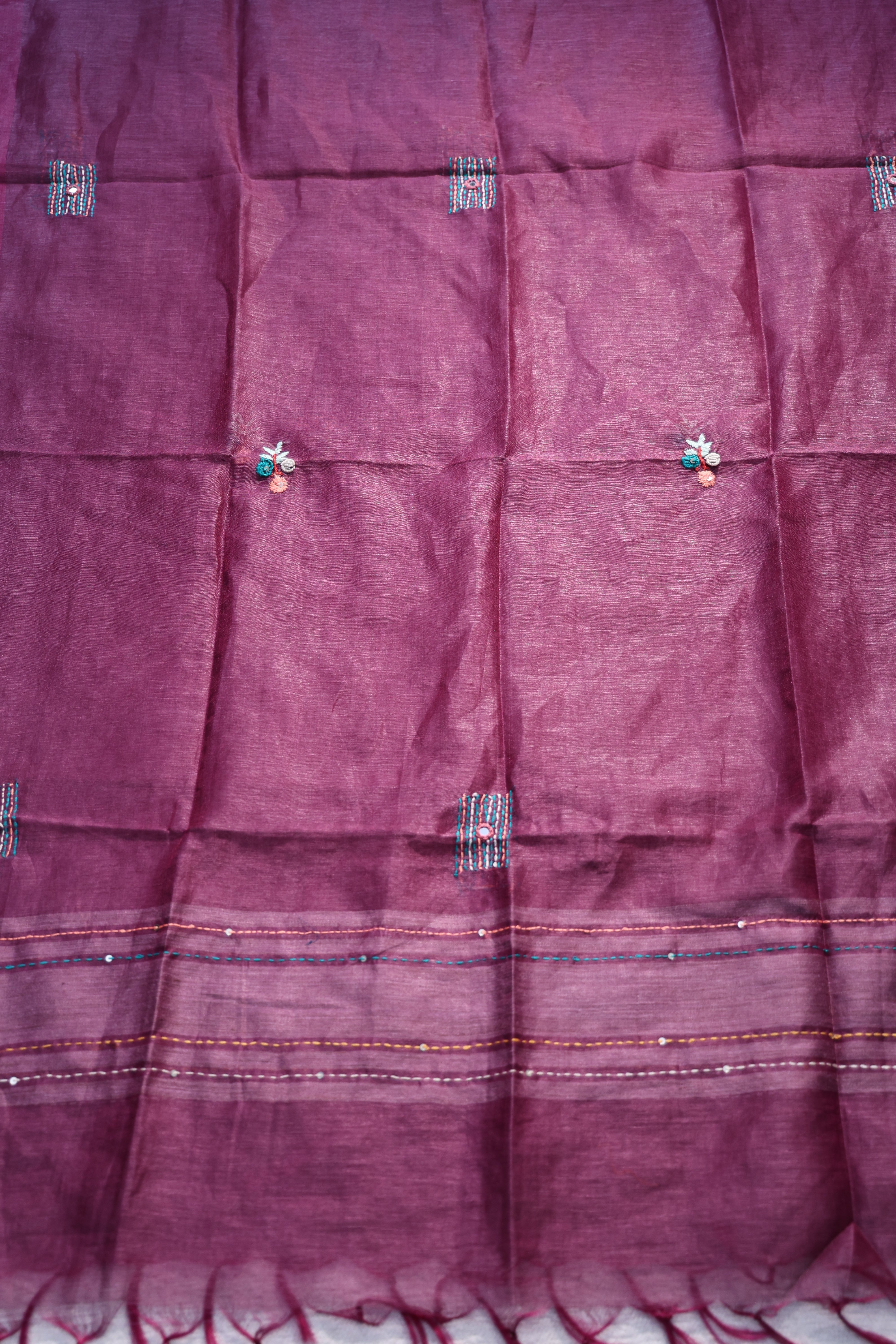 Linen Handwork Suit Piece