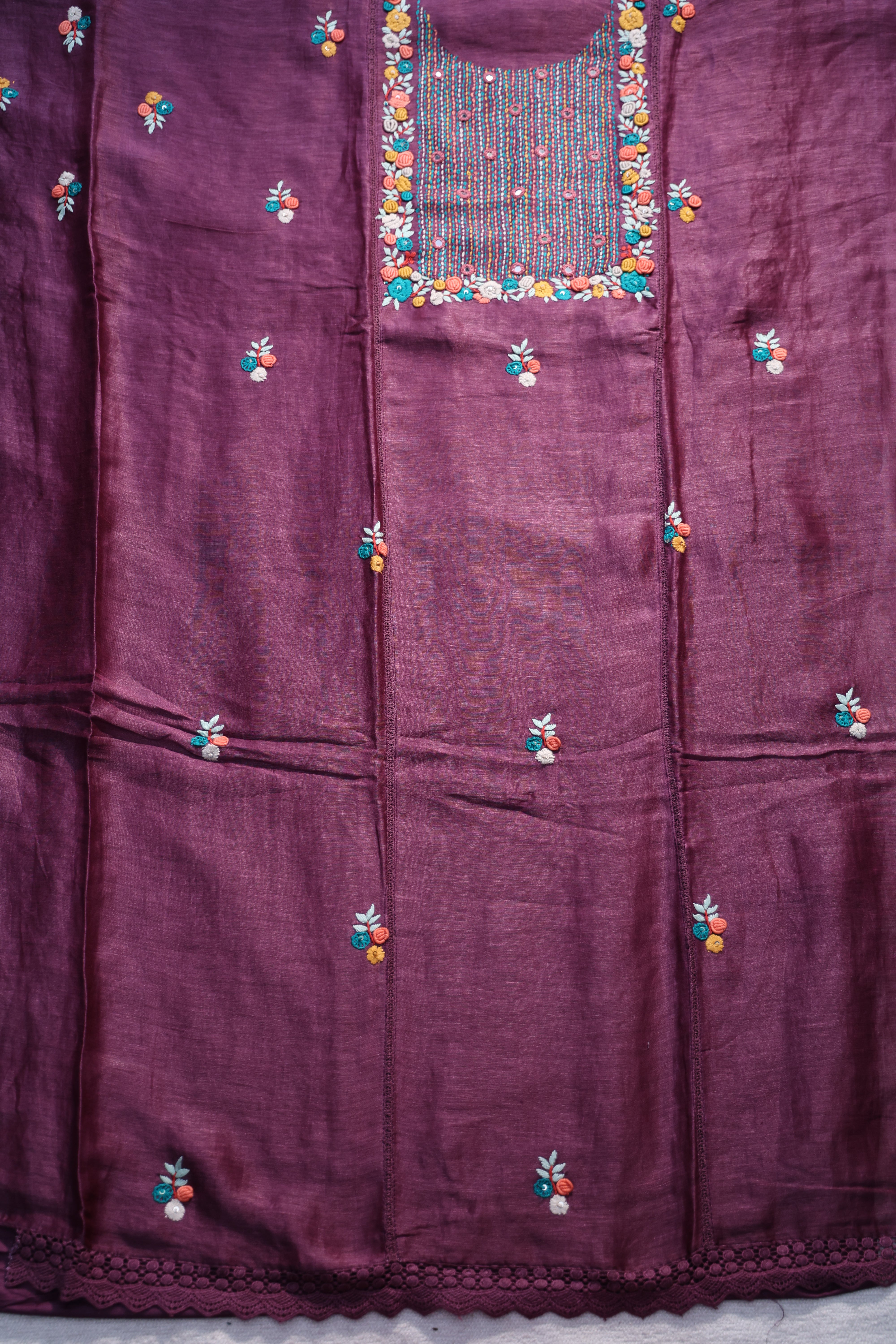 Linen Handwork Suit Piece