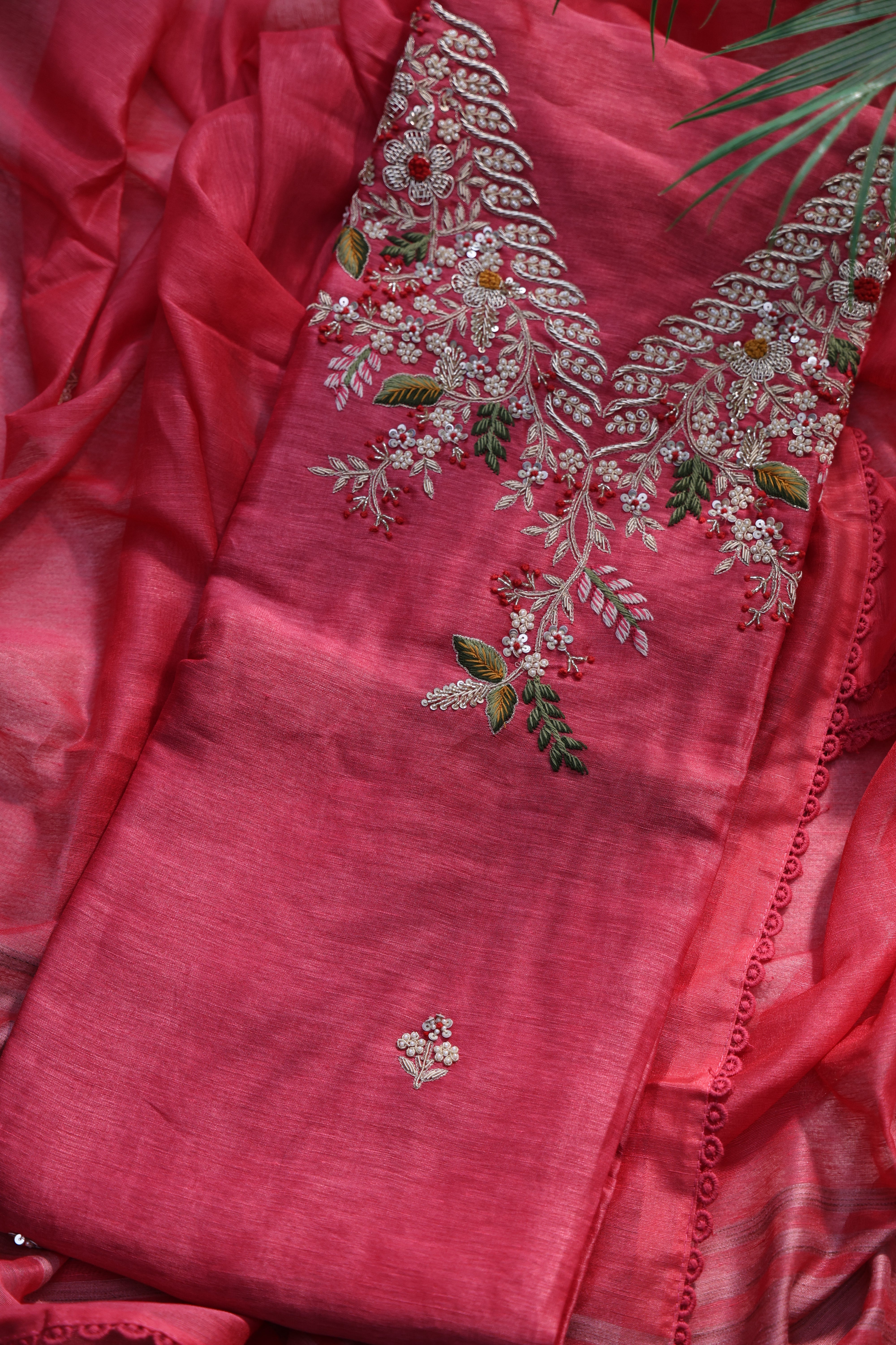 Linen Handwork Suit Piece