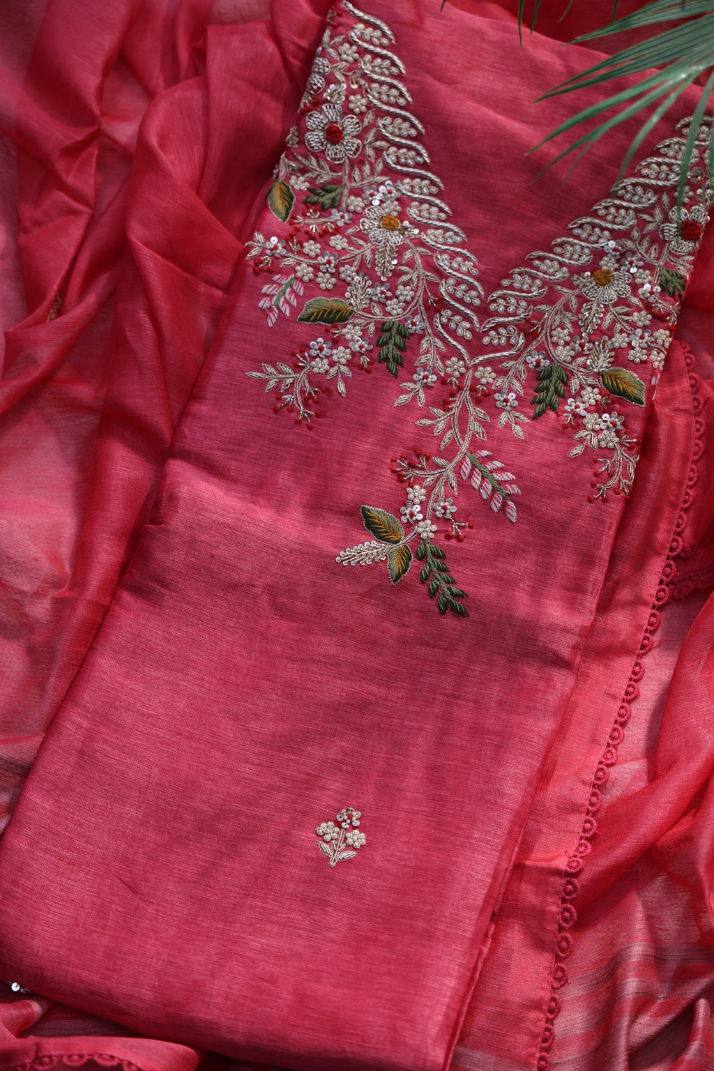 Linen Handwork Suit Piece