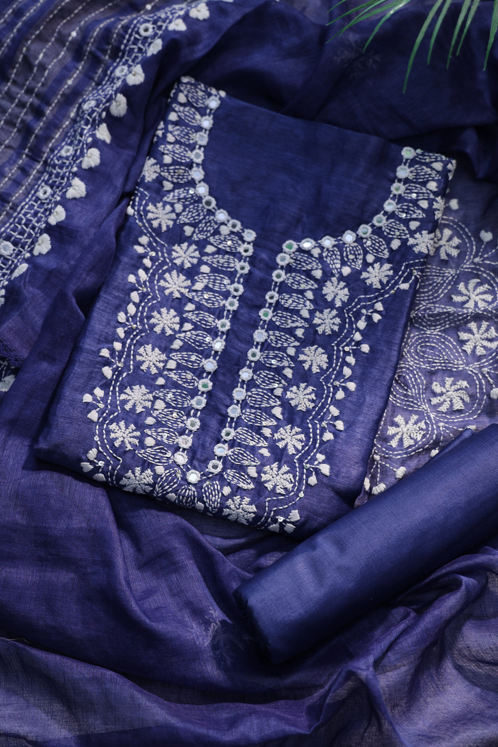 Linen Handwork Suit Piece