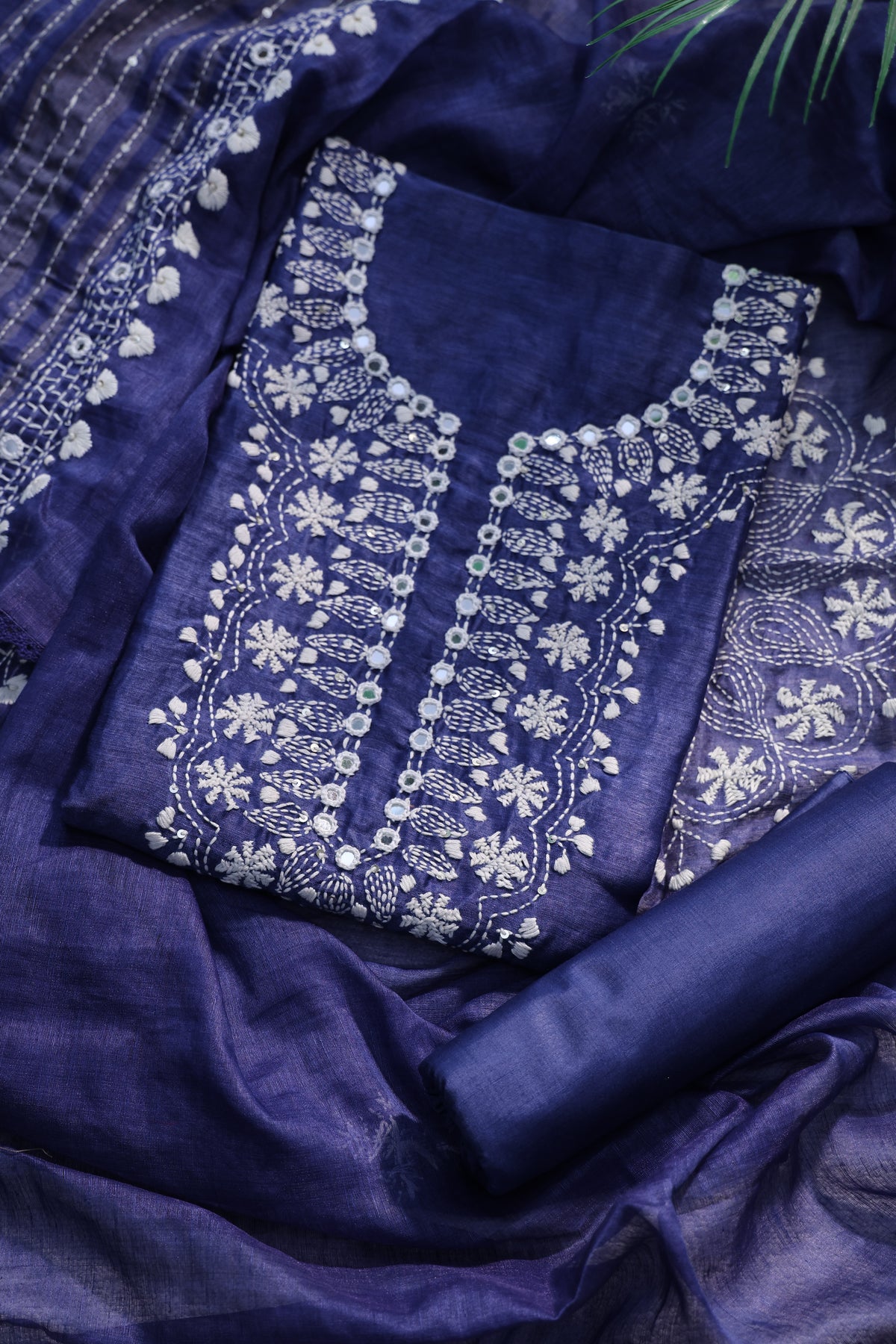 Linen Handwork Suit Piece